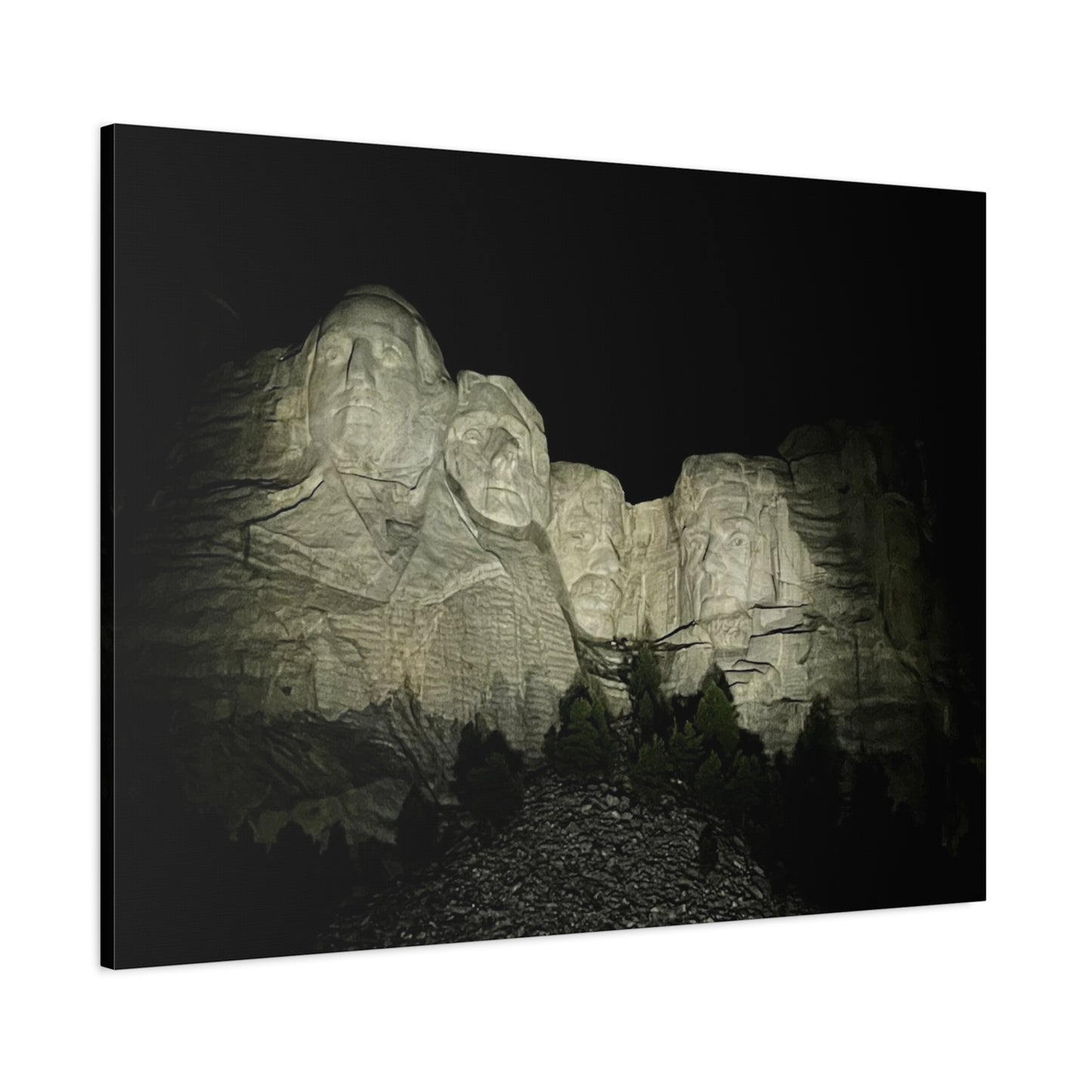 Mount Rushmore Matte Canvas Wall Art - Stretched, 1.25"