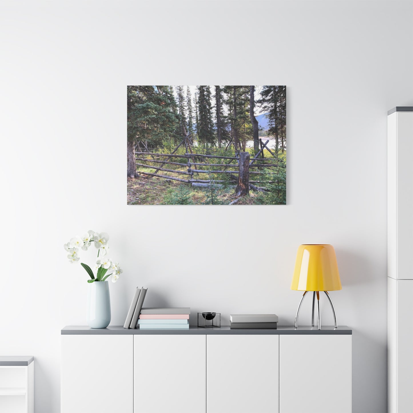 Nature-Inspired Wall Art Canvas Print - Tranquil Forest Scene