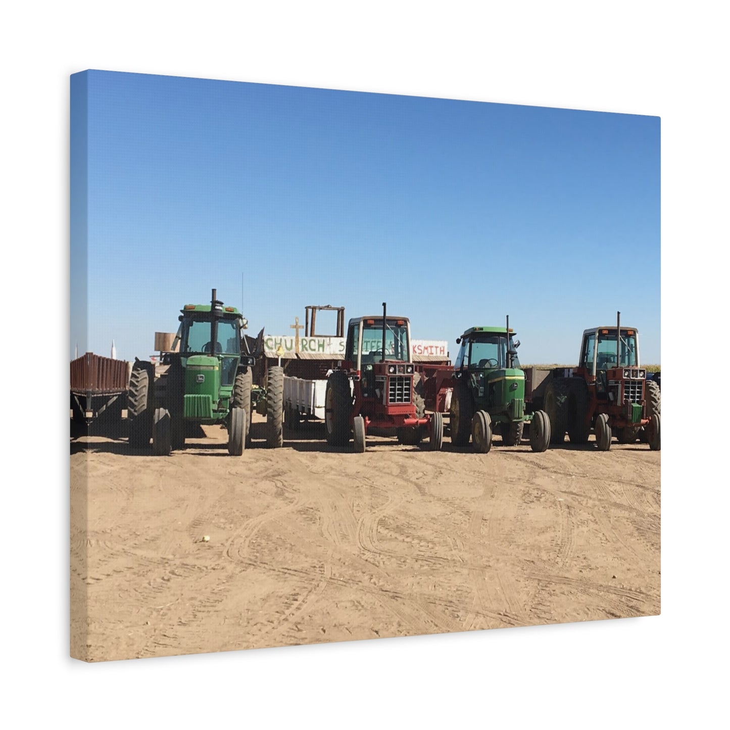 Farming Tractors Canvas Art - Stretched Matte Wall Decor