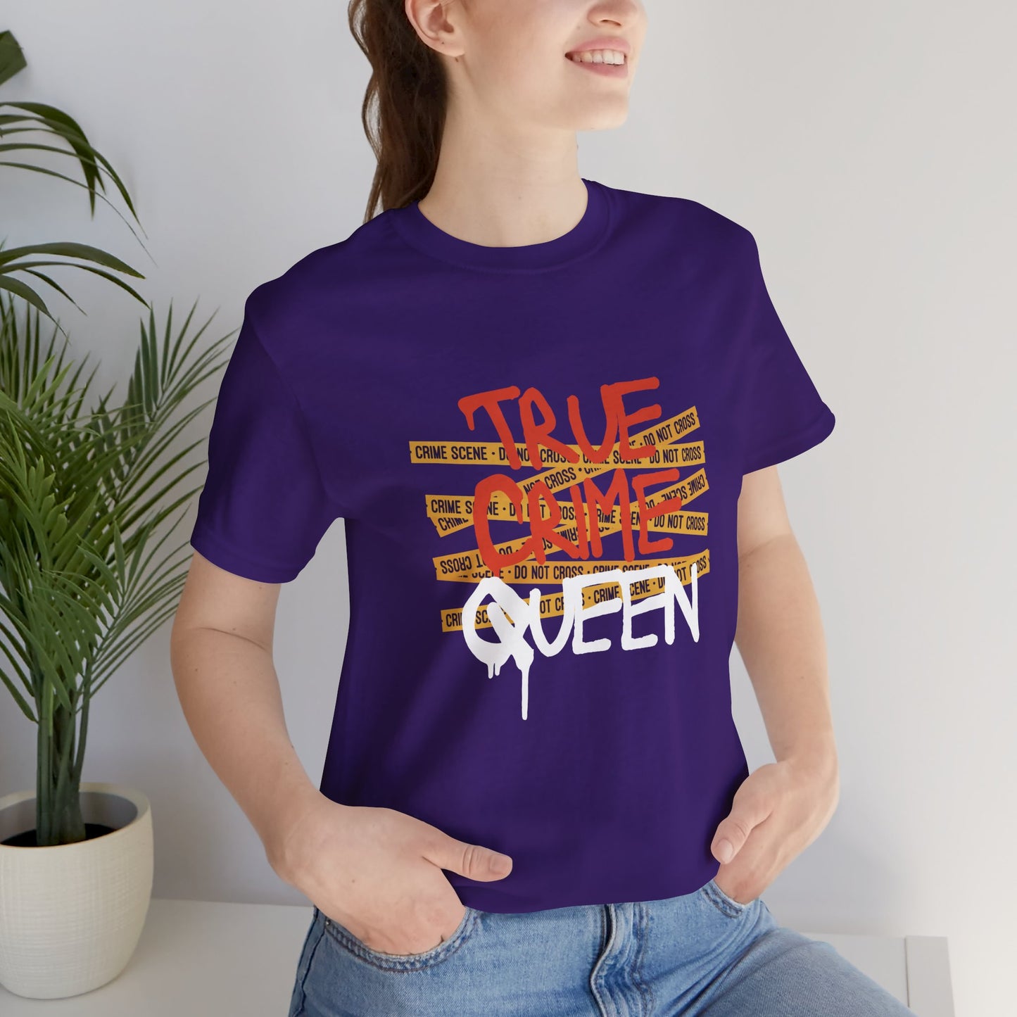 True Crime Queen Unisex Jersey Tee - Perfect for Crime Lovers and True Crime Events