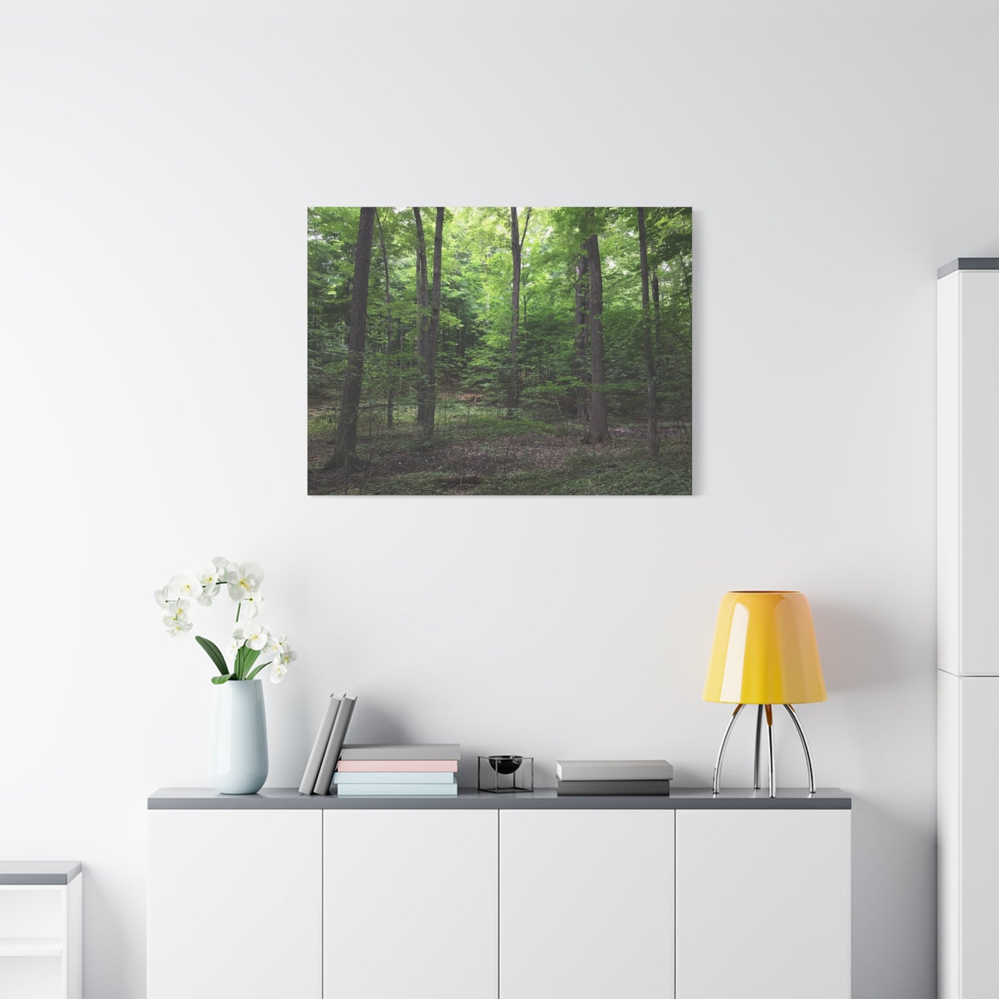 Serene Forest Canvas Art - Stretched Wall Décor for Natural Ambiance Sacred Grove