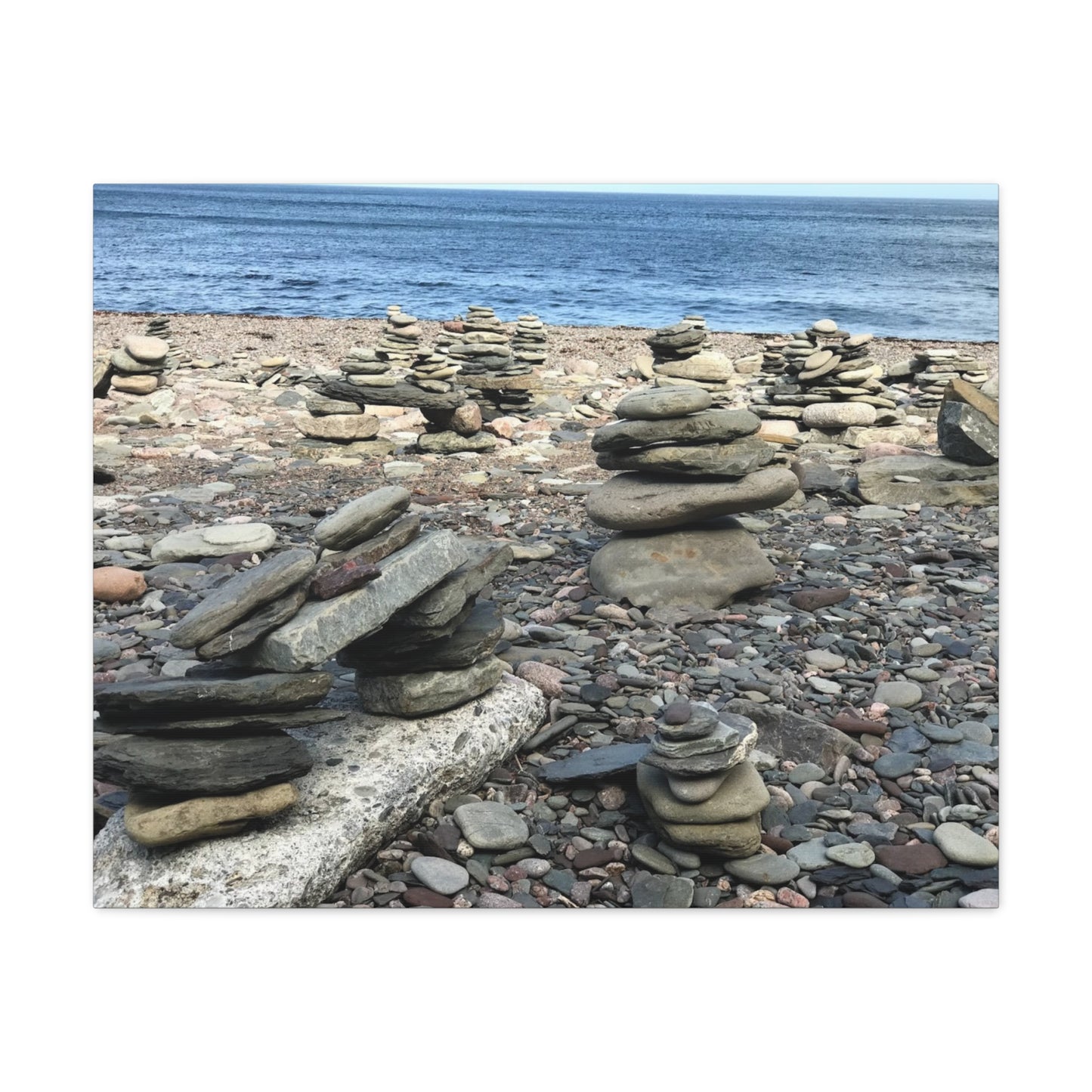 Tranquil Stone Stack Canvas Wall Art, Inspirational Home Decor, Serenity Gift, Nature Photography, Relaxing Living Room Art