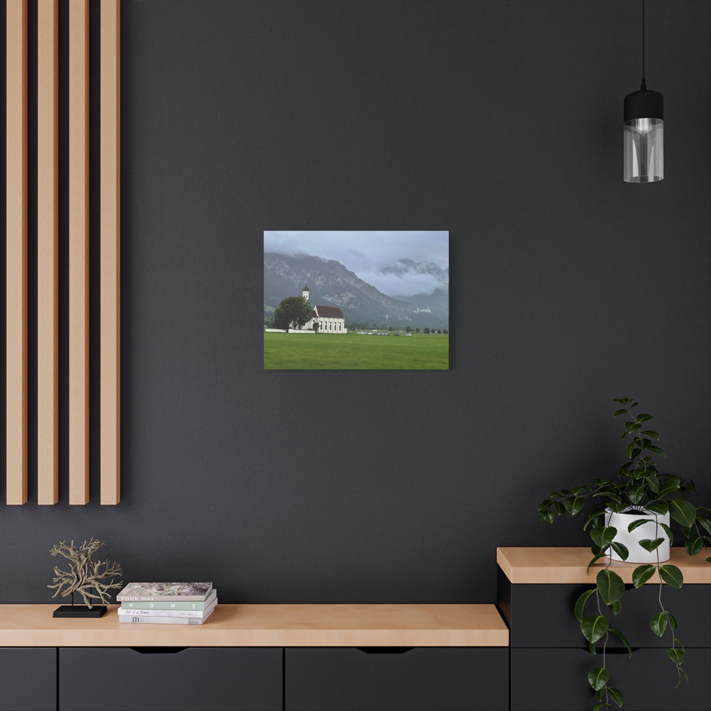 Scenic Matte Canvas Art - Tranquil Mountain Landscape Germany