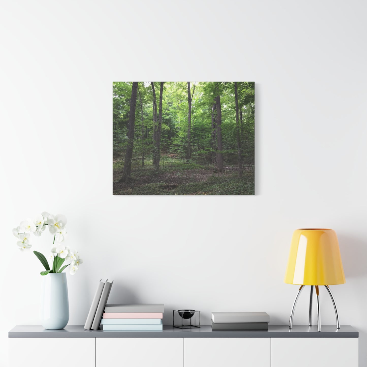 Serene Forest Canvas Art - Stretched Wall Décor for Natural Ambiance Sacred Grove