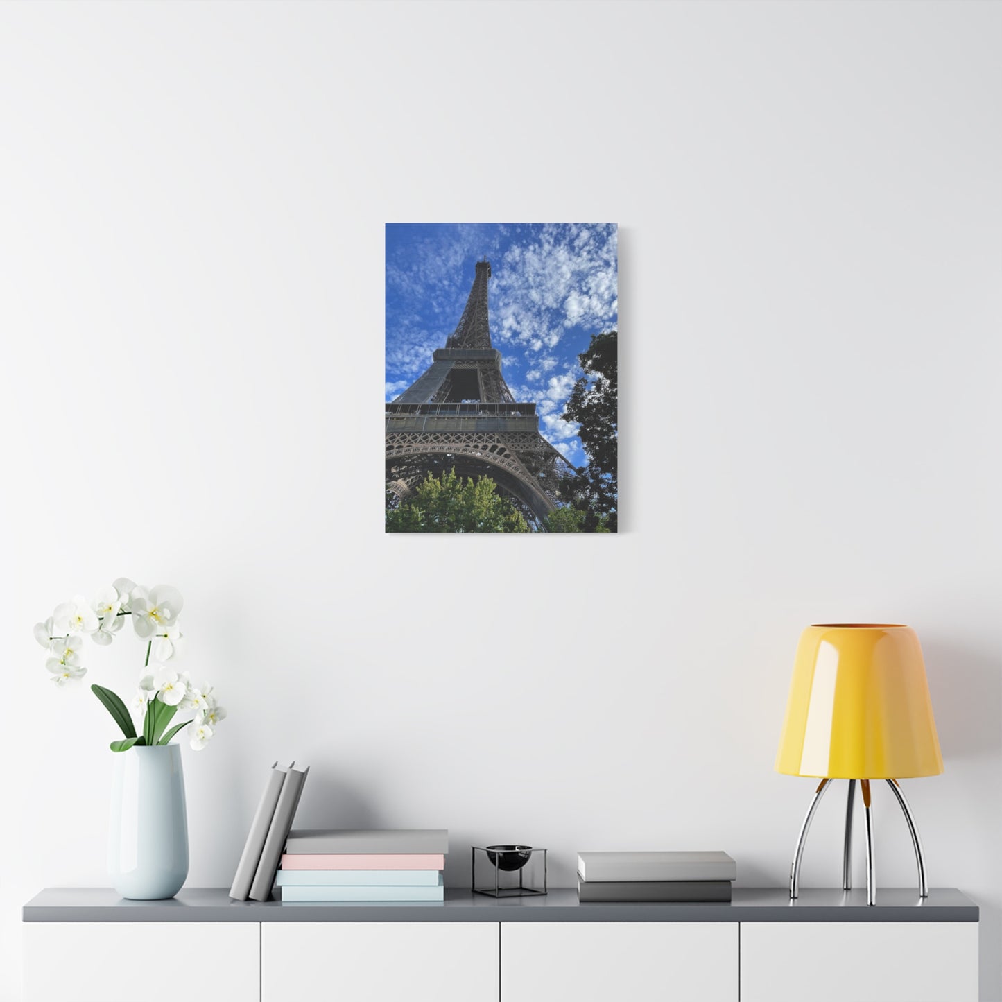 Eiffel Tower Canvas Wall Art – Stretched Matte Print for Paris Lovers