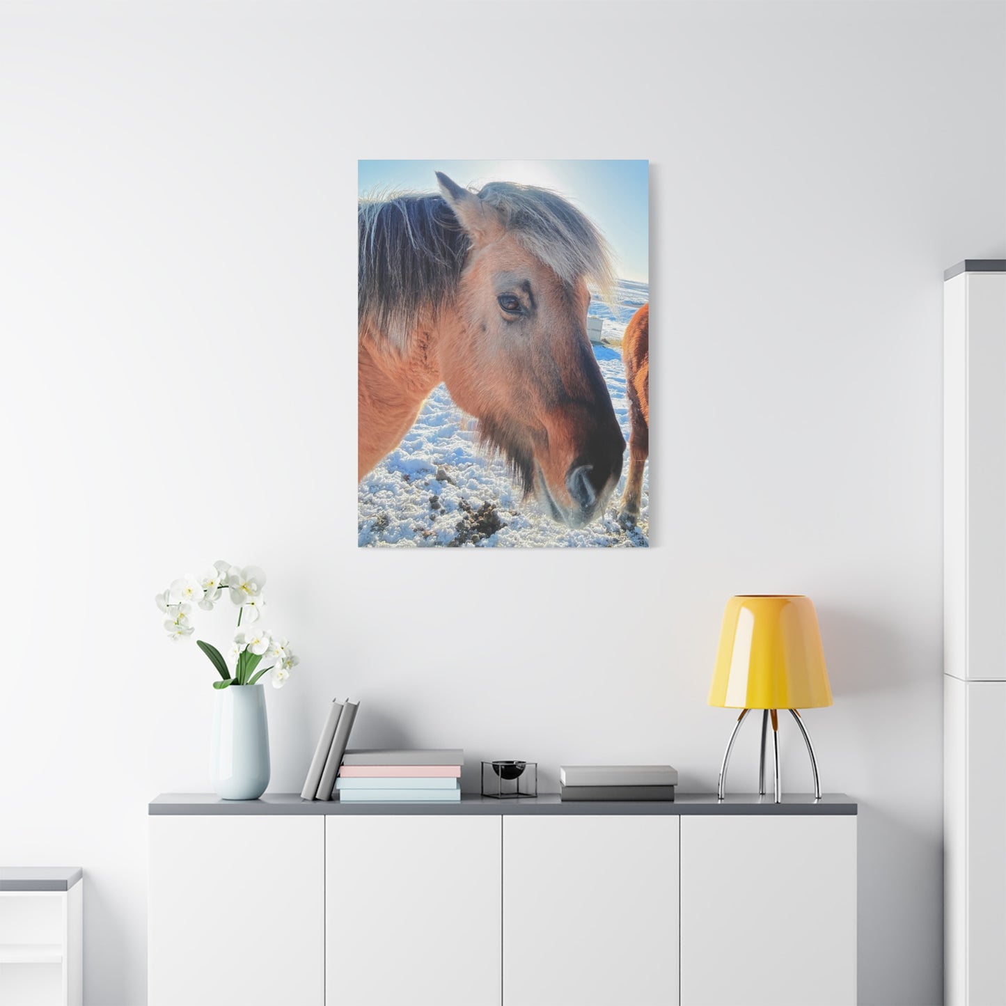 Beautiful Horse Canvas Wall Art - Stretched Matte Print for Animal Lovers