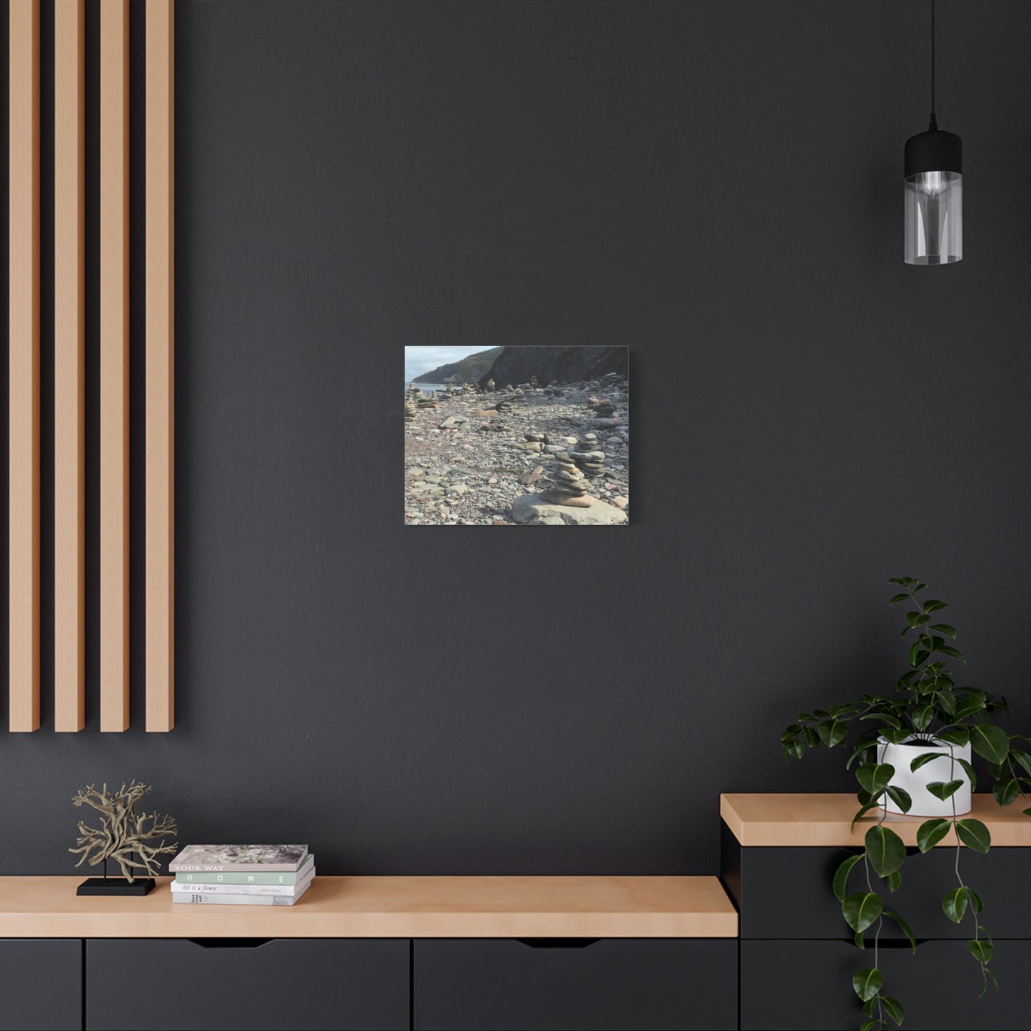 Peaceful Rock Stack Art Canvas - Nature-Inspired Wall Decor