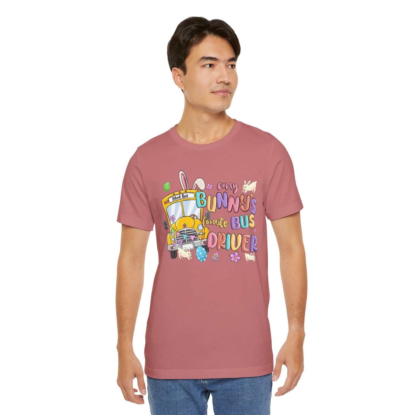 Every Bunny's Favorite Bus Driver Unisex Tee - Fun Easter T-Shirt for Kids and Adults