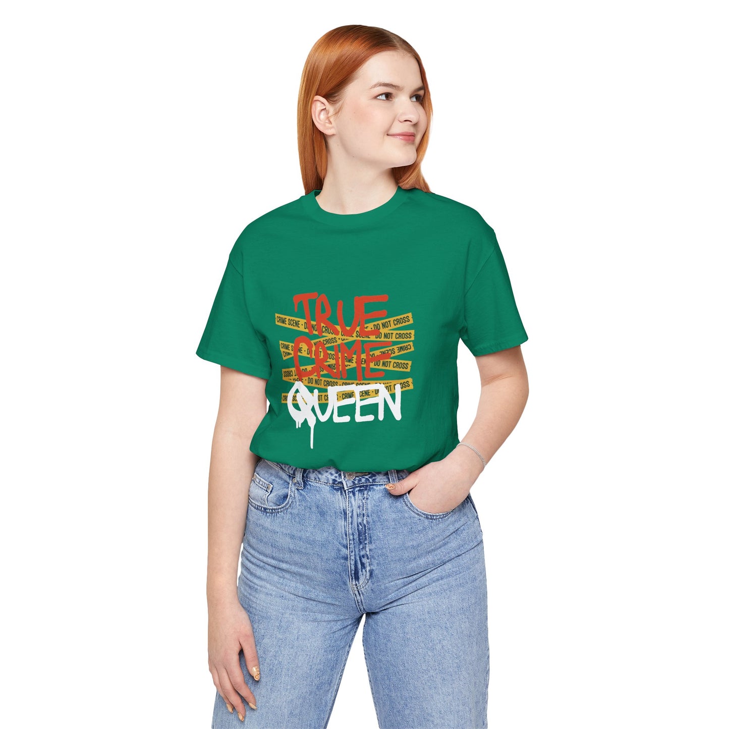 True Crime Queen Unisex Jersey Tee - Perfect for Crime Lovers and True Crime Events