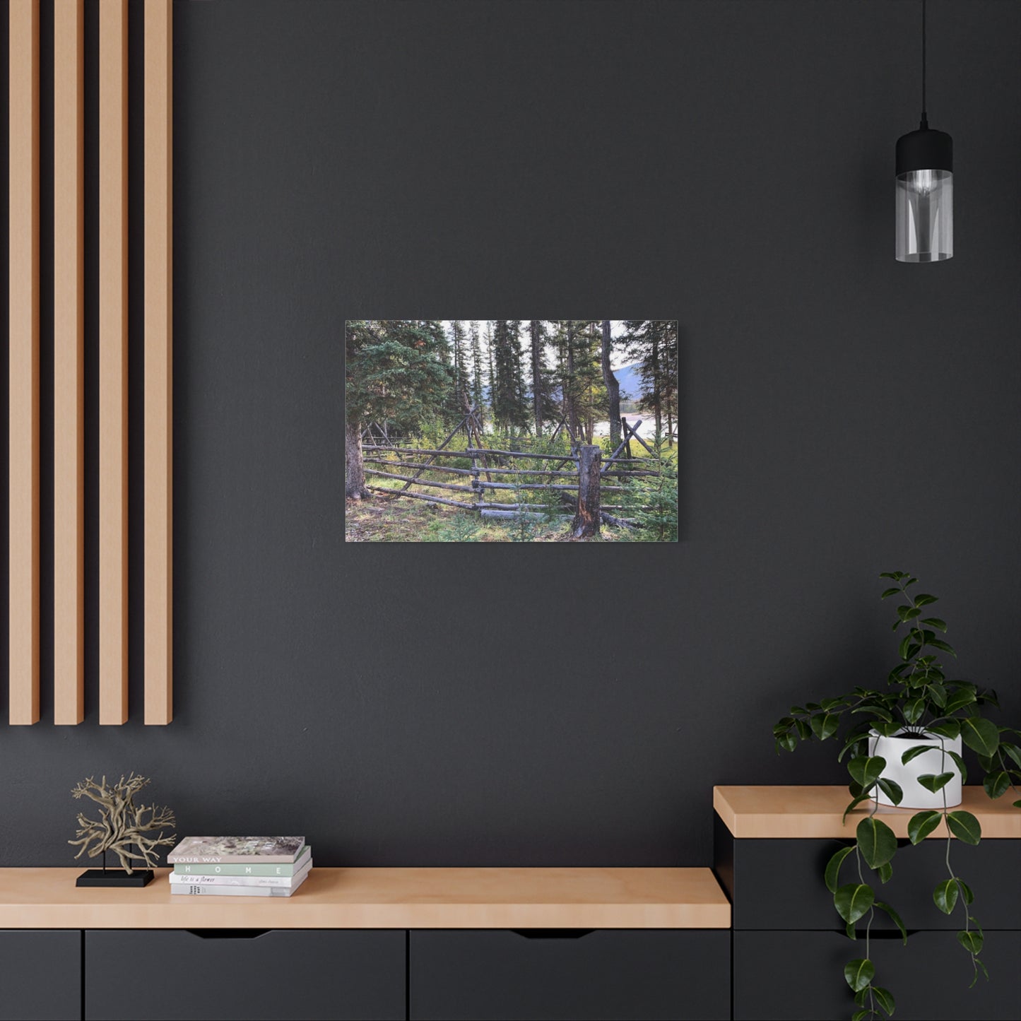 Nature-Inspired Wall Art Canvas Print - Tranquil Forest Scene