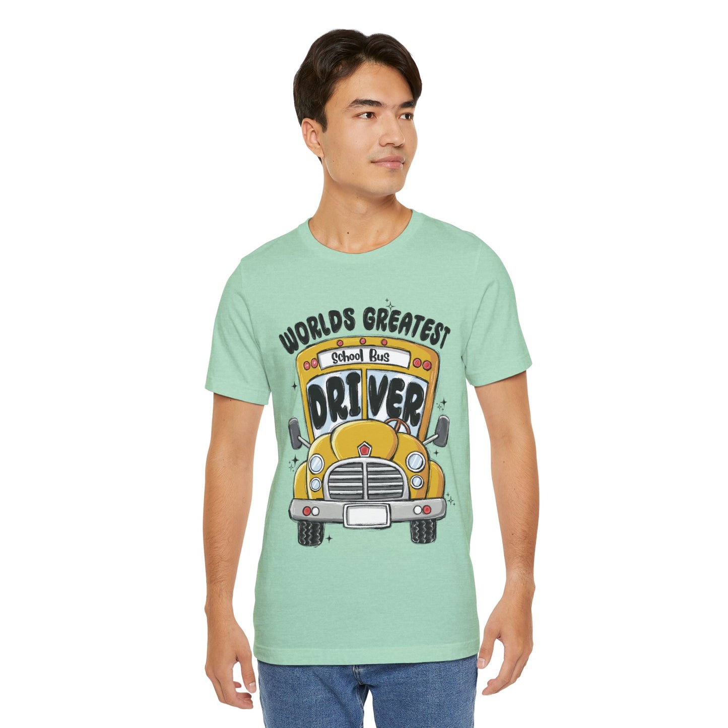 World's Greatest School Bus Driver Tee - Unisex Jersey Short Sleeve