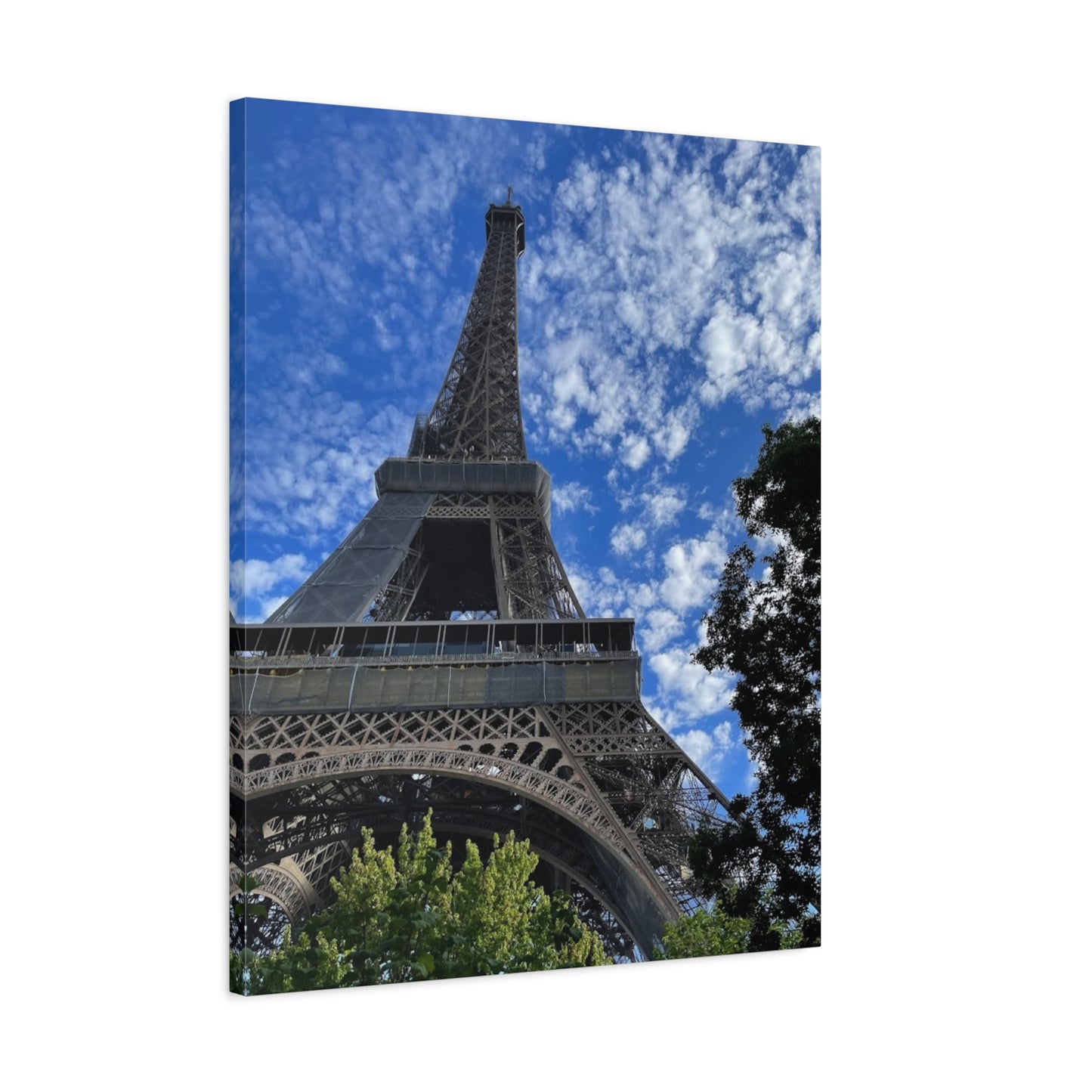 Eiffel Tower Canvas Wall Art – Stretched Matte Print for Paris Lovers