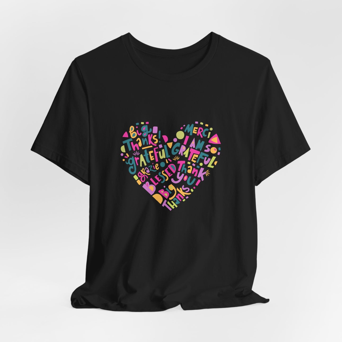 Grateful Heart Unisex Jersey Tee - Positive Vibes Apparel