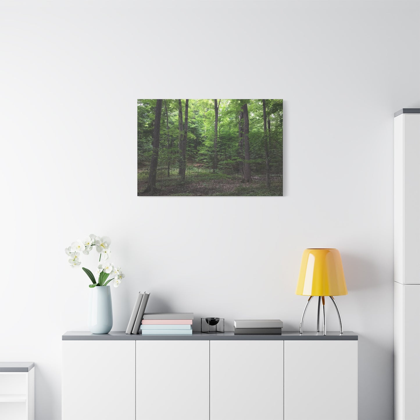 Serene Forest Canvas Art - Stretched Wall Décor for Natural Ambiance Sacred Grove