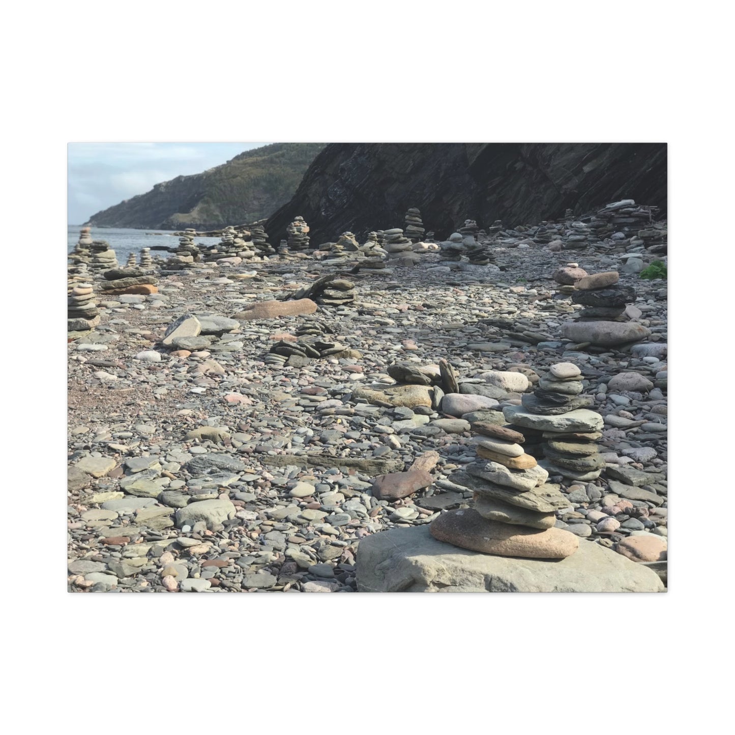 Peaceful Rock Stack Art Canvas - Nature-Inspired Wall Decor