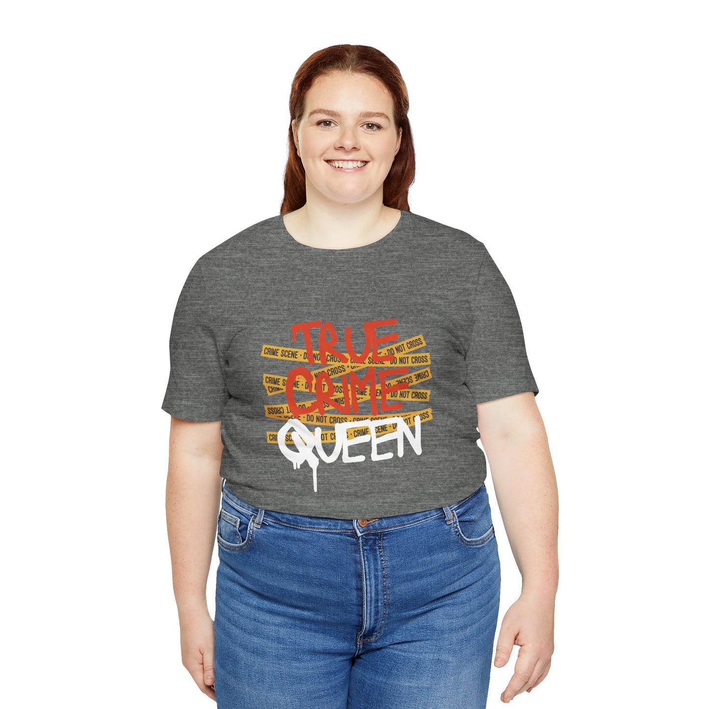 True Crime Queen Unisex Jersey Tee - Perfect for Crime Lovers and True Crime Events