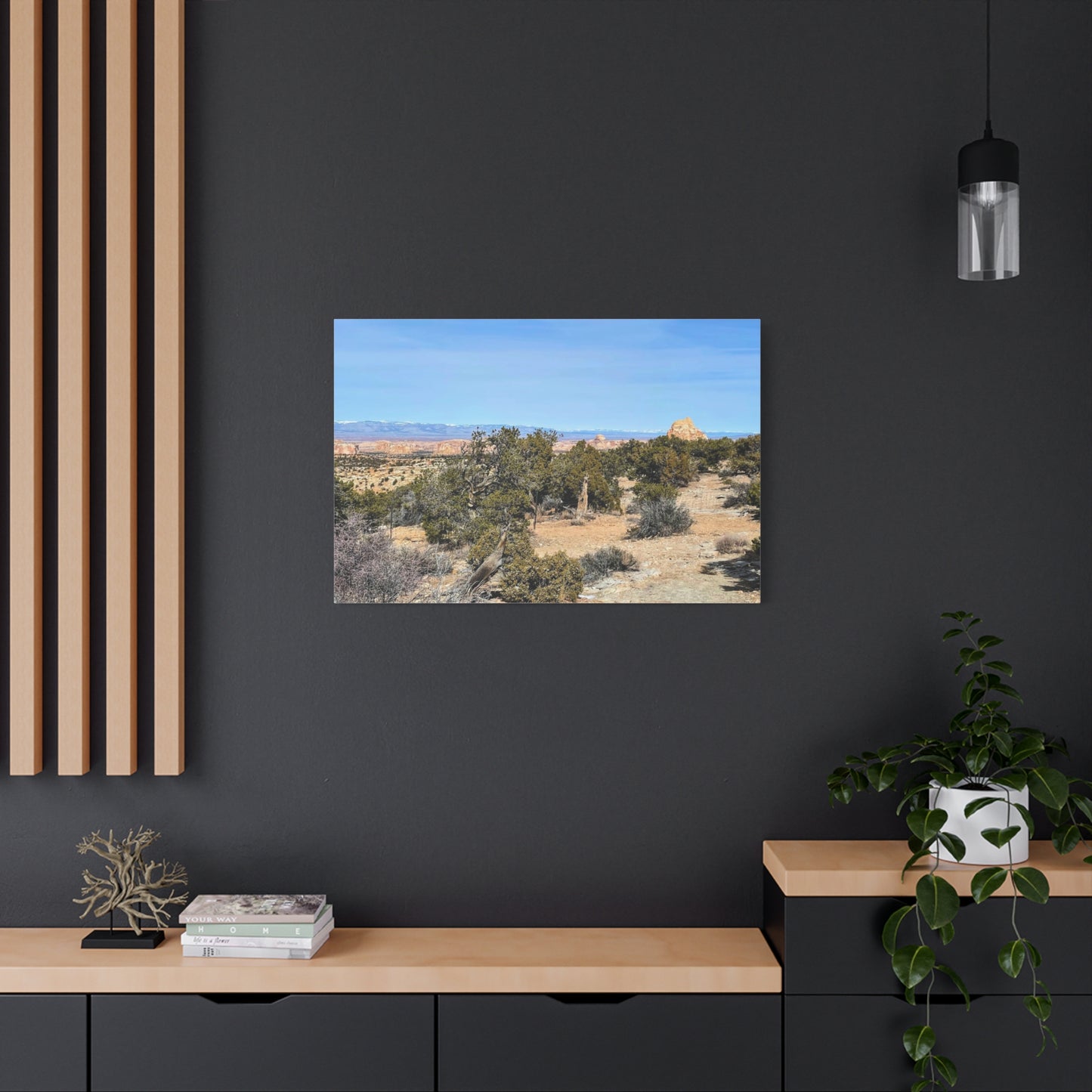 Desert Landscape Canvas Wall Art – 1.25" Matte Stretched Decor for Nature Lovers
