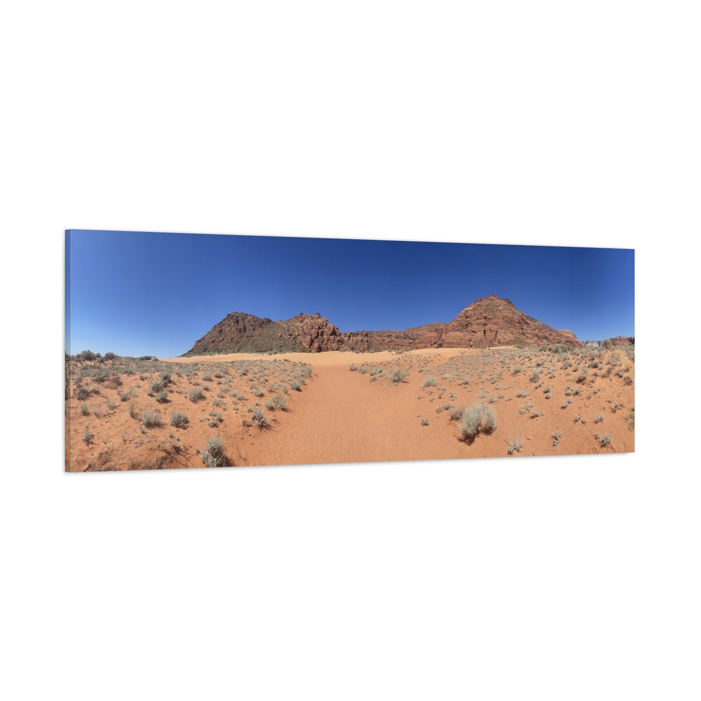 Desert Landscape Canvas Wall Art - Panoramic Modern Decor