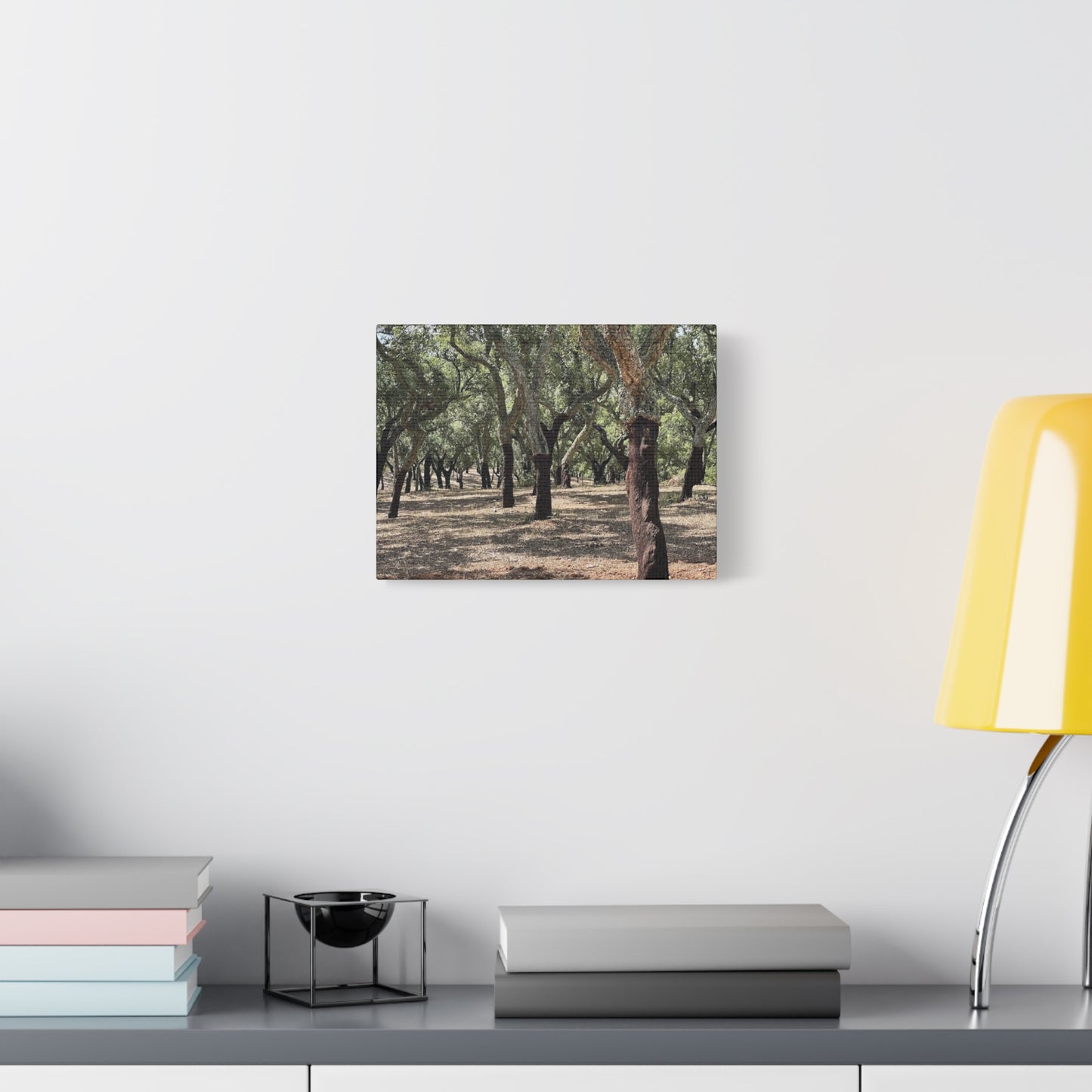 Nature-Inspired Matte Canvas Art | Forest Wall Decor Cork Trees