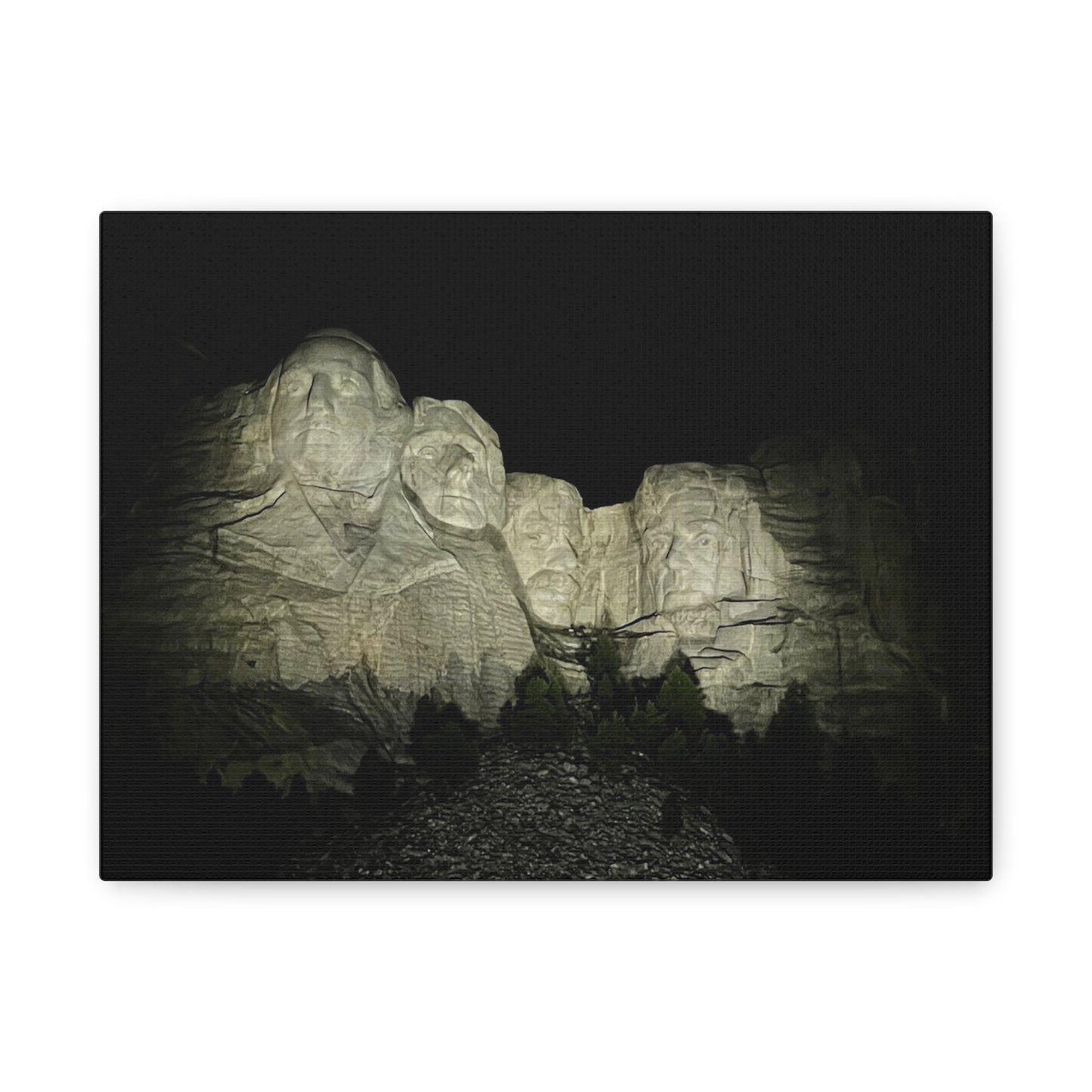Mount Rushmore Matte Canvas Wall Art - Stretched, 1.25"