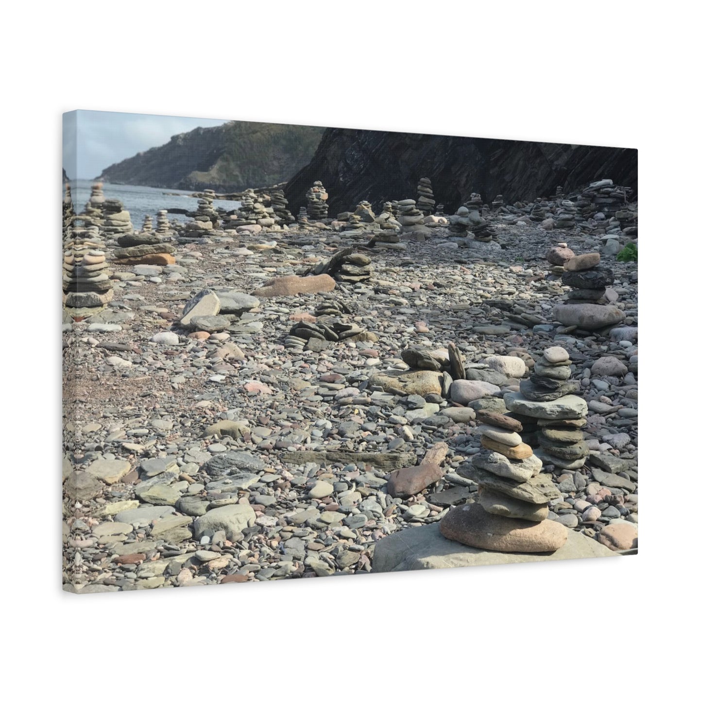 Peaceful Rock Stack Art Canvas - Nature-Inspired Wall Decor