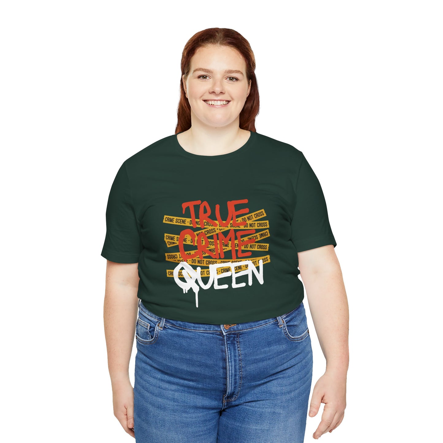True Crime Queen Unisex Jersey Tee - Perfect for Crime Lovers and True Crime Events