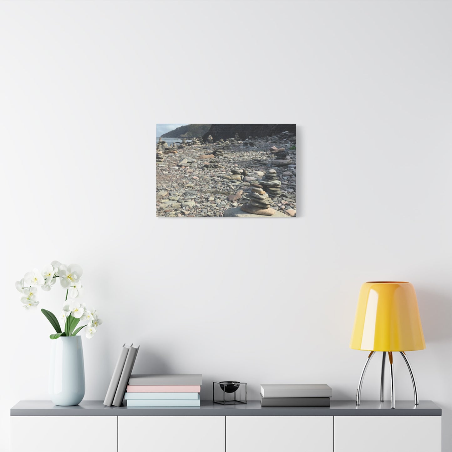 Peaceful Rock Stack Art Canvas - Nature-Inspired Wall Decor
