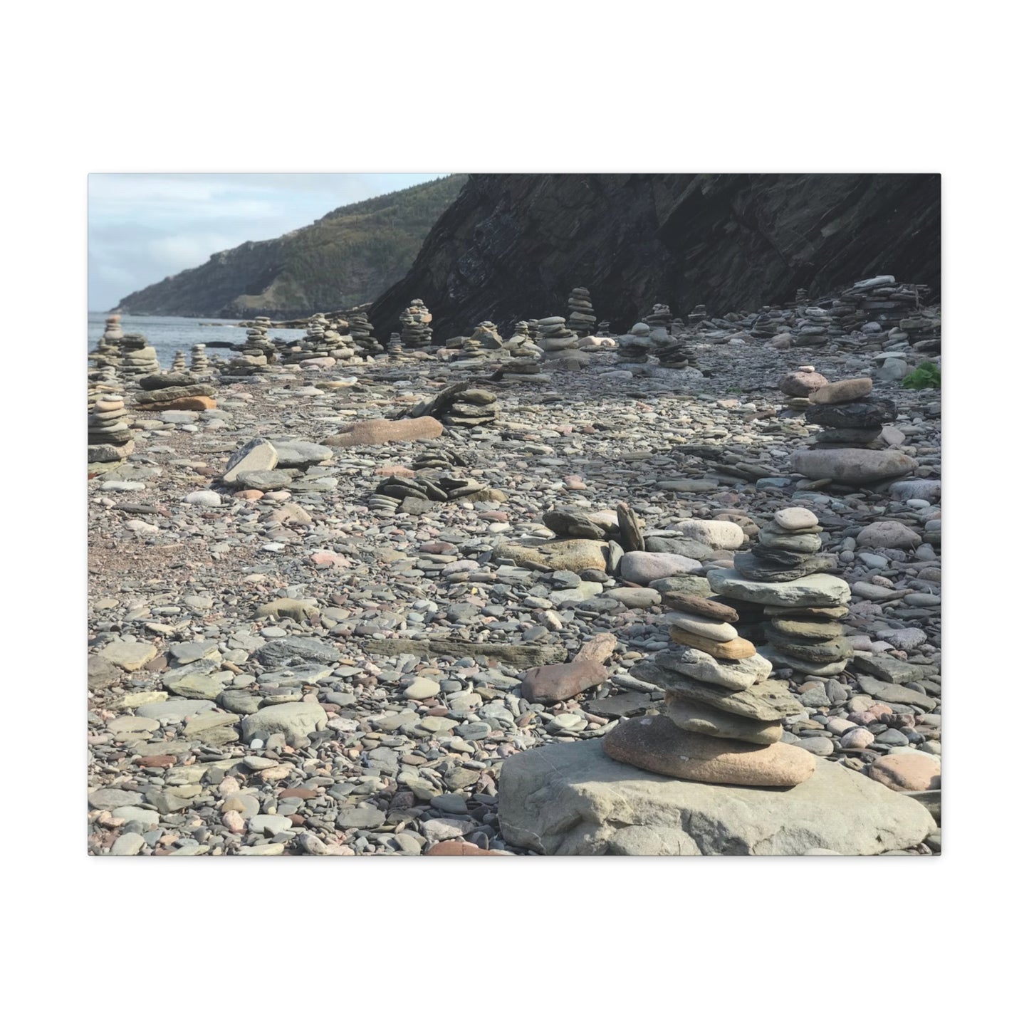 Peaceful Rock Stack Art Canvas - Nature-Inspired Wall Decor