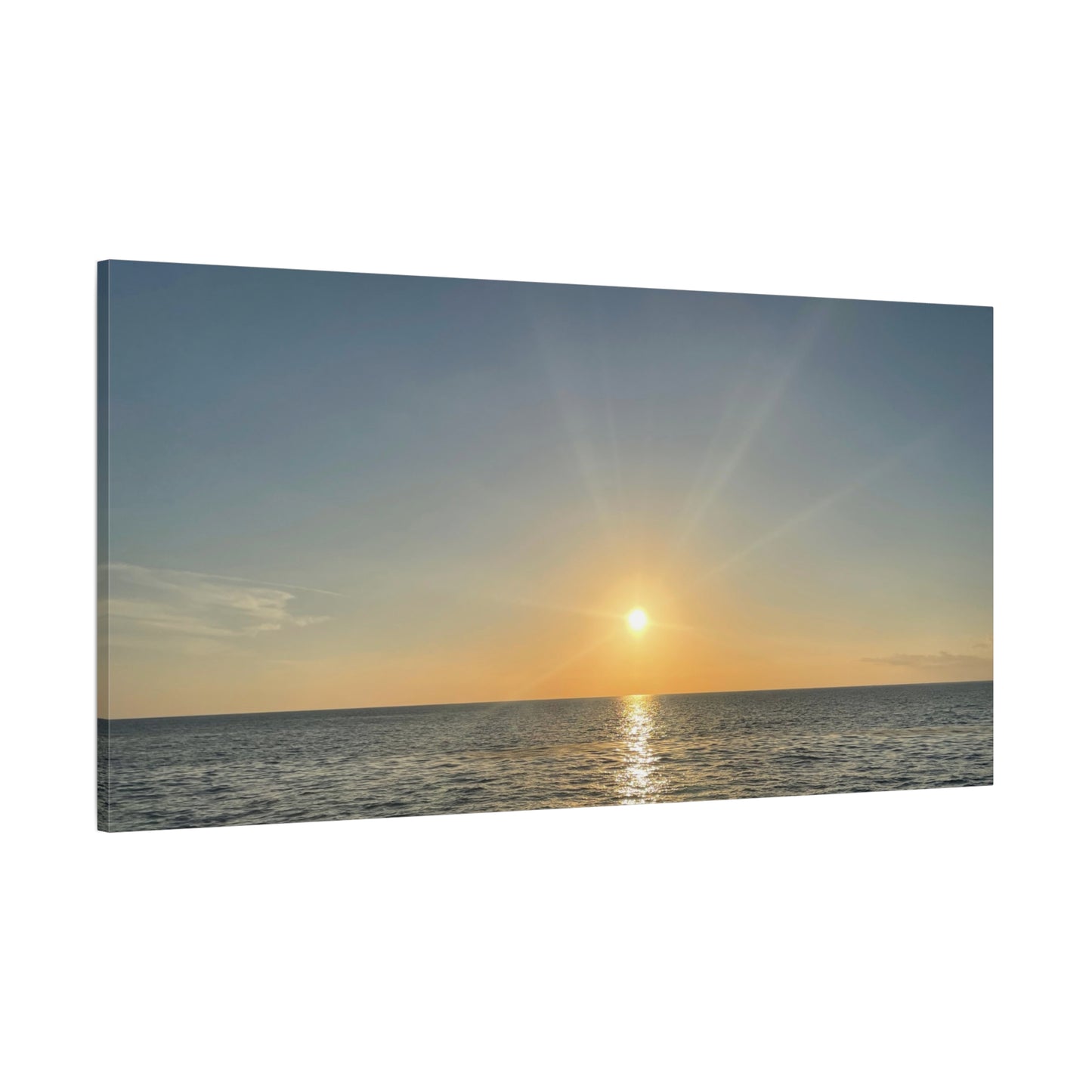 Sunset Canvas Wall Art, Coastal Decor for Beach Lovers, Home Interior, Perfect for Living Room, Gift for Holidays