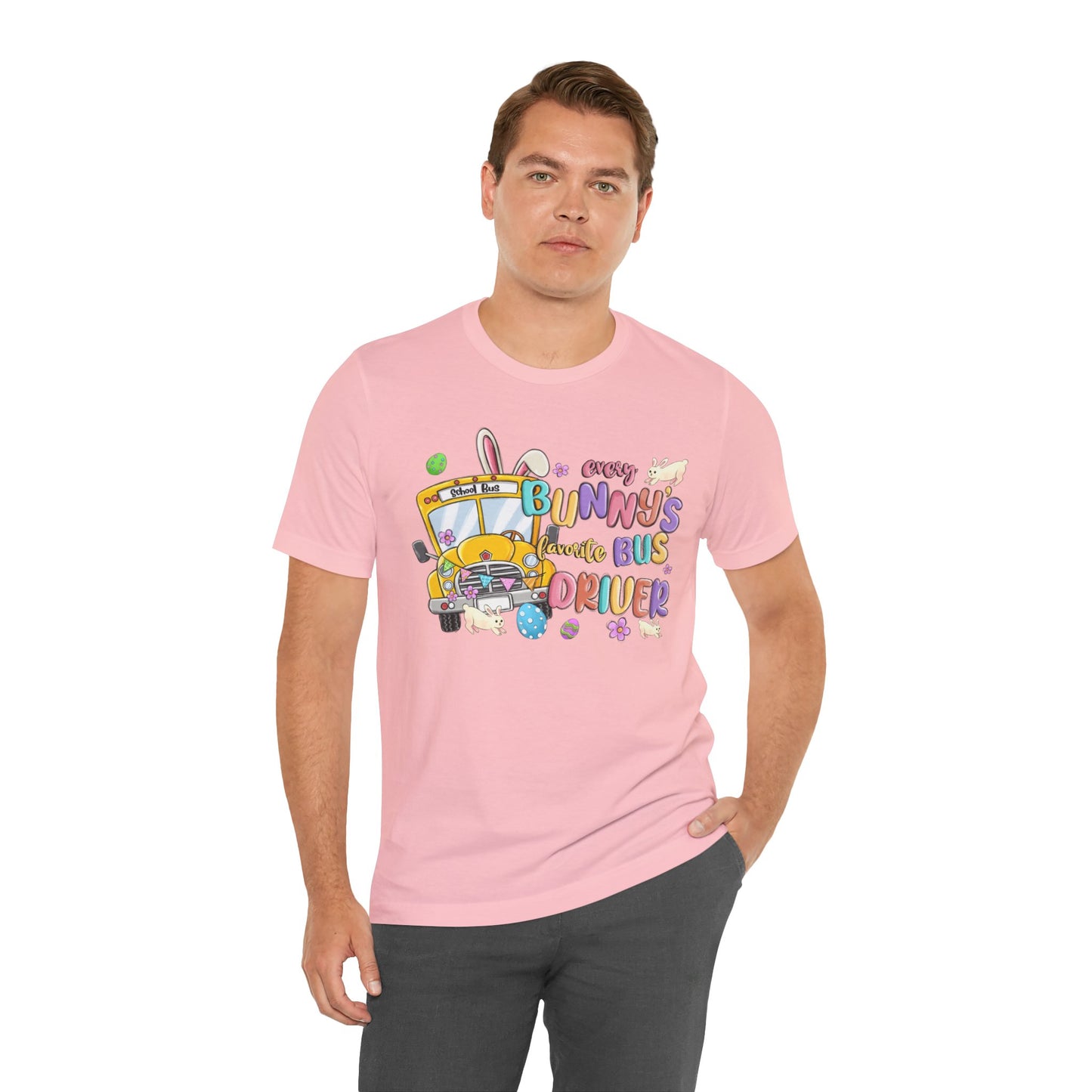 Every Bunny's Favorite Bus Driver Unisex Tee - Fun Easter T-Shirt for Kids and Adults
