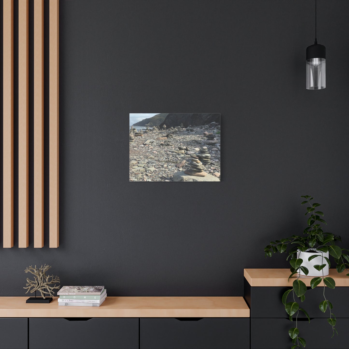 Peaceful Rock Stack Art Canvas - Nature-Inspired Wall Decor