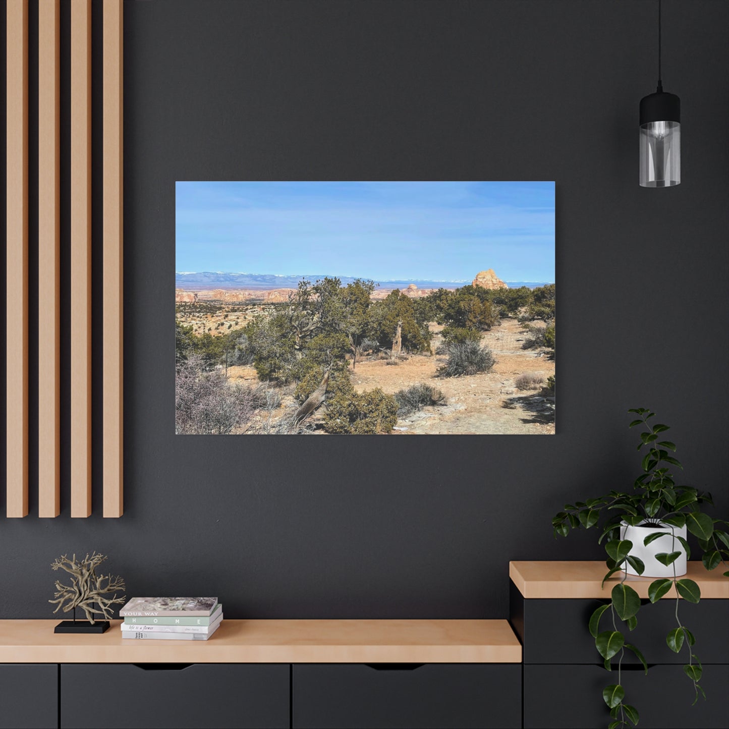 Desert Landscape Canvas Wall Art – 1.25" Matte Stretched Decor for Nature Lovers