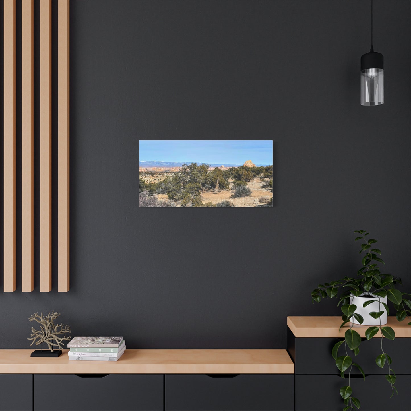 Desert Landscape Canvas Wall Art – 1.25" Matte Stretched Decor for Nature Lovers