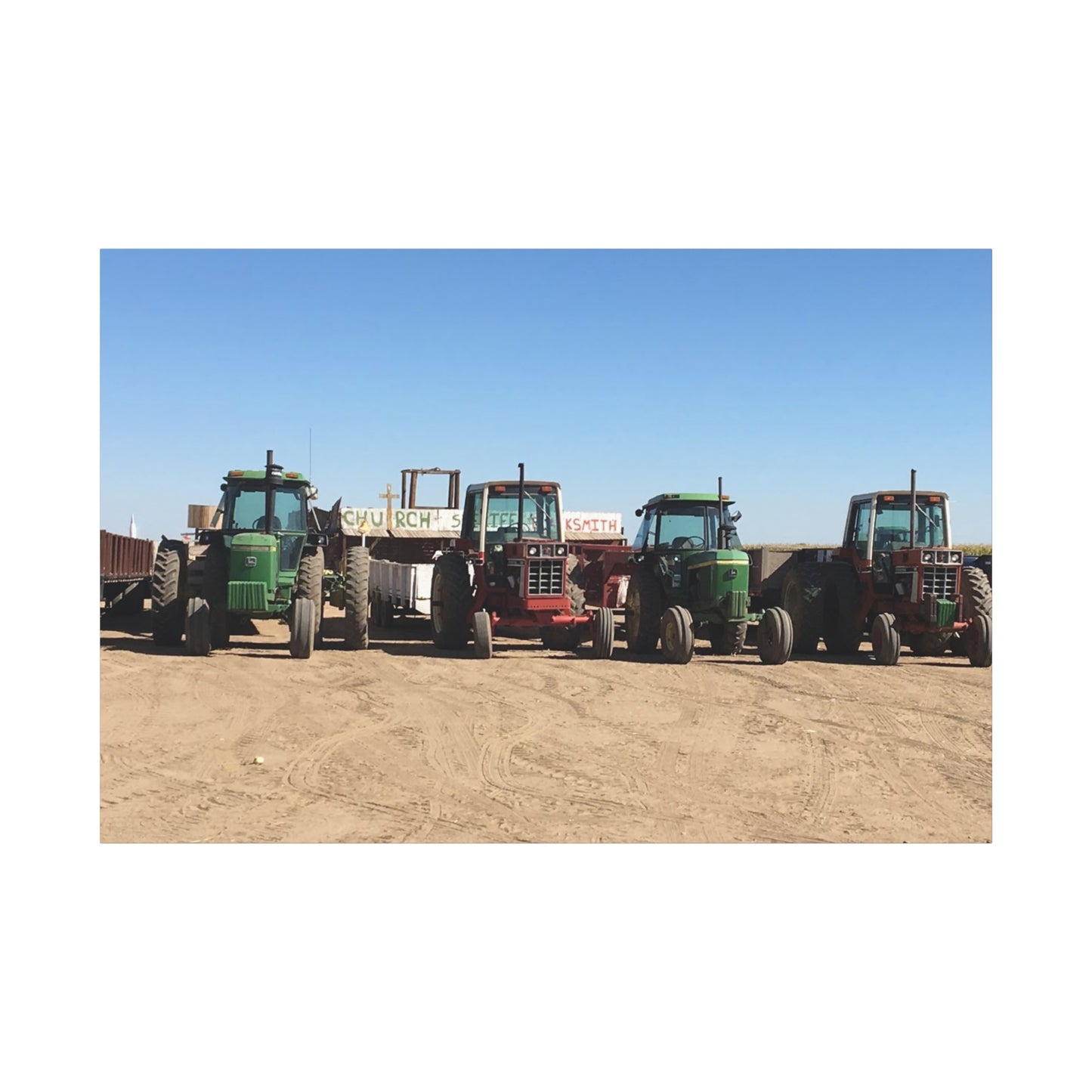 Farming Tractors Canvas Art - Stretched Matte Wall Decor