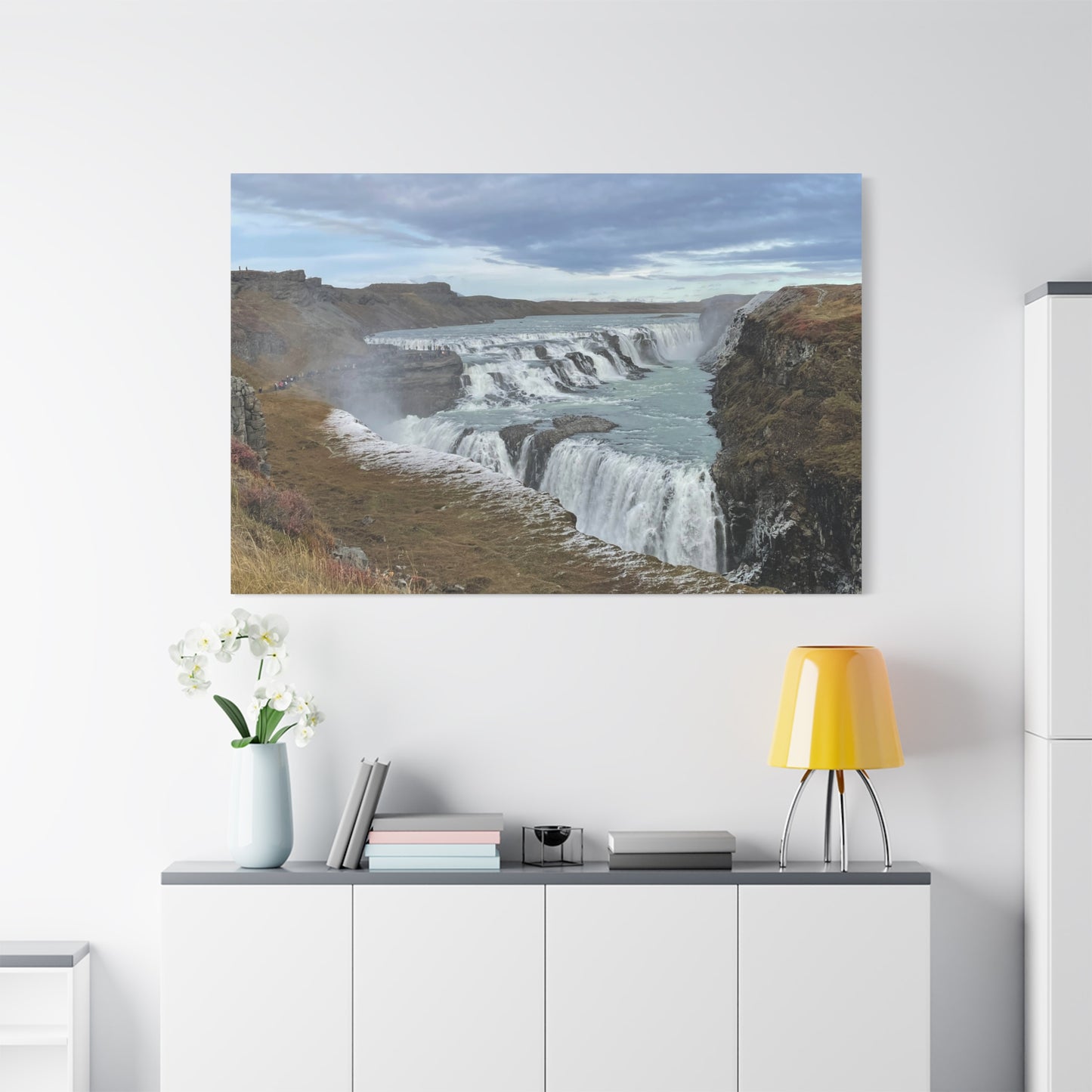Serene Waterfall Canvas Wall Art - Tranquil Nature Decor