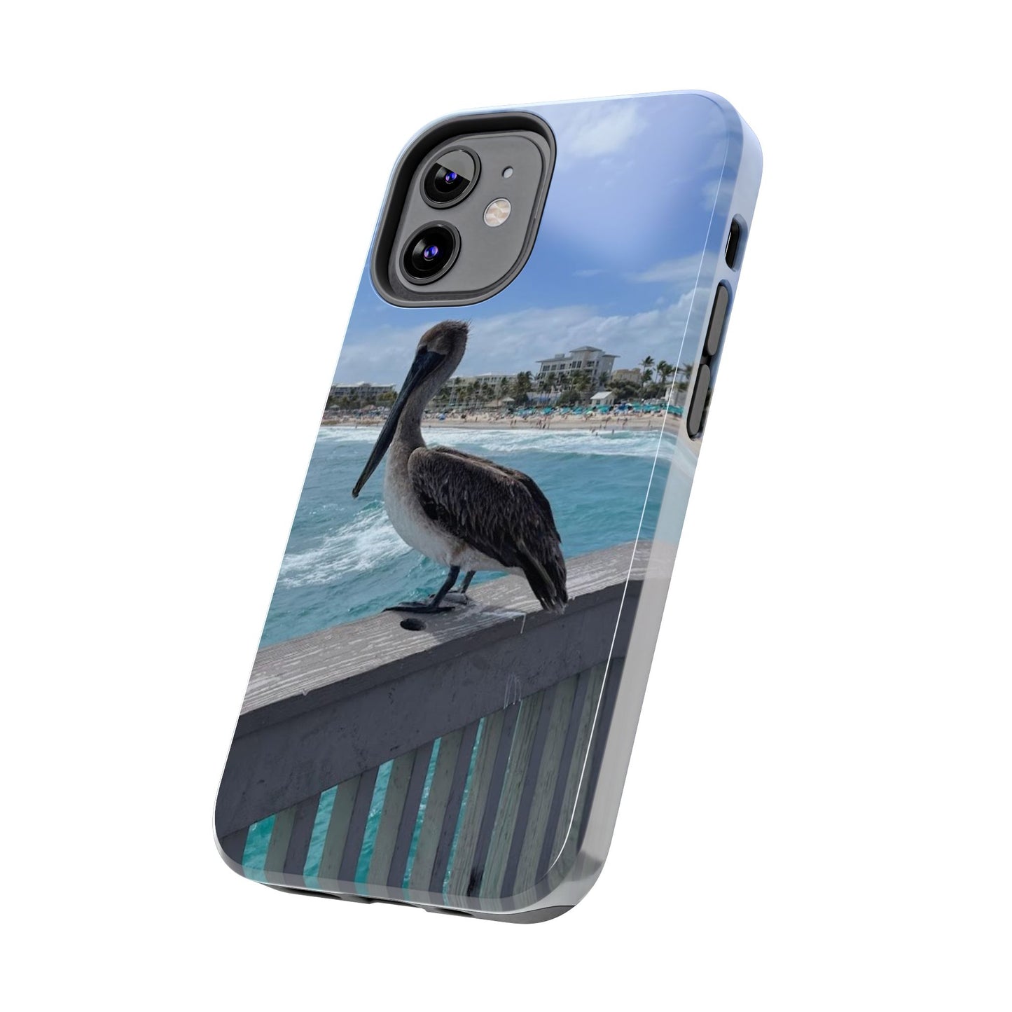 Coastal Pelican Tough Phone Cases - Durable Protection with Ocean Vibe