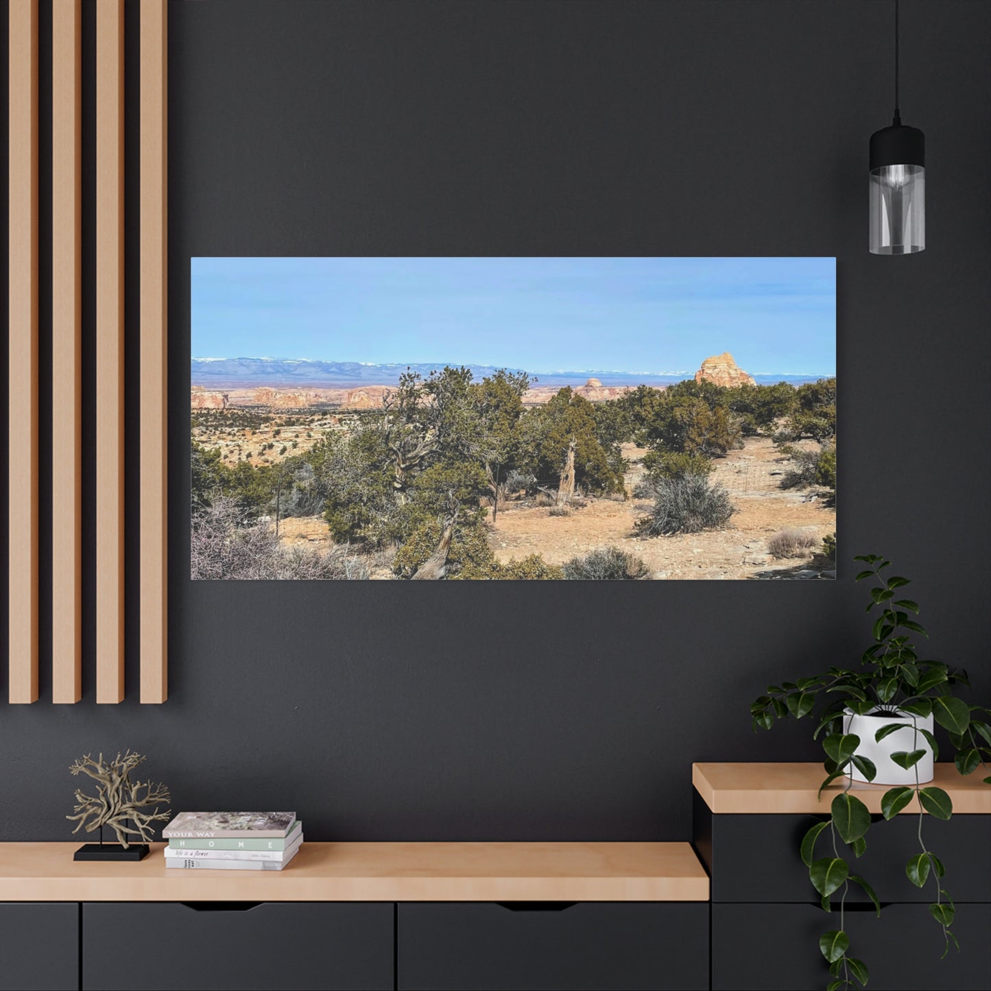 Desert Landscape Canvas Wall Art – 1.25" Matte Stretched Decor for Nature Lovers