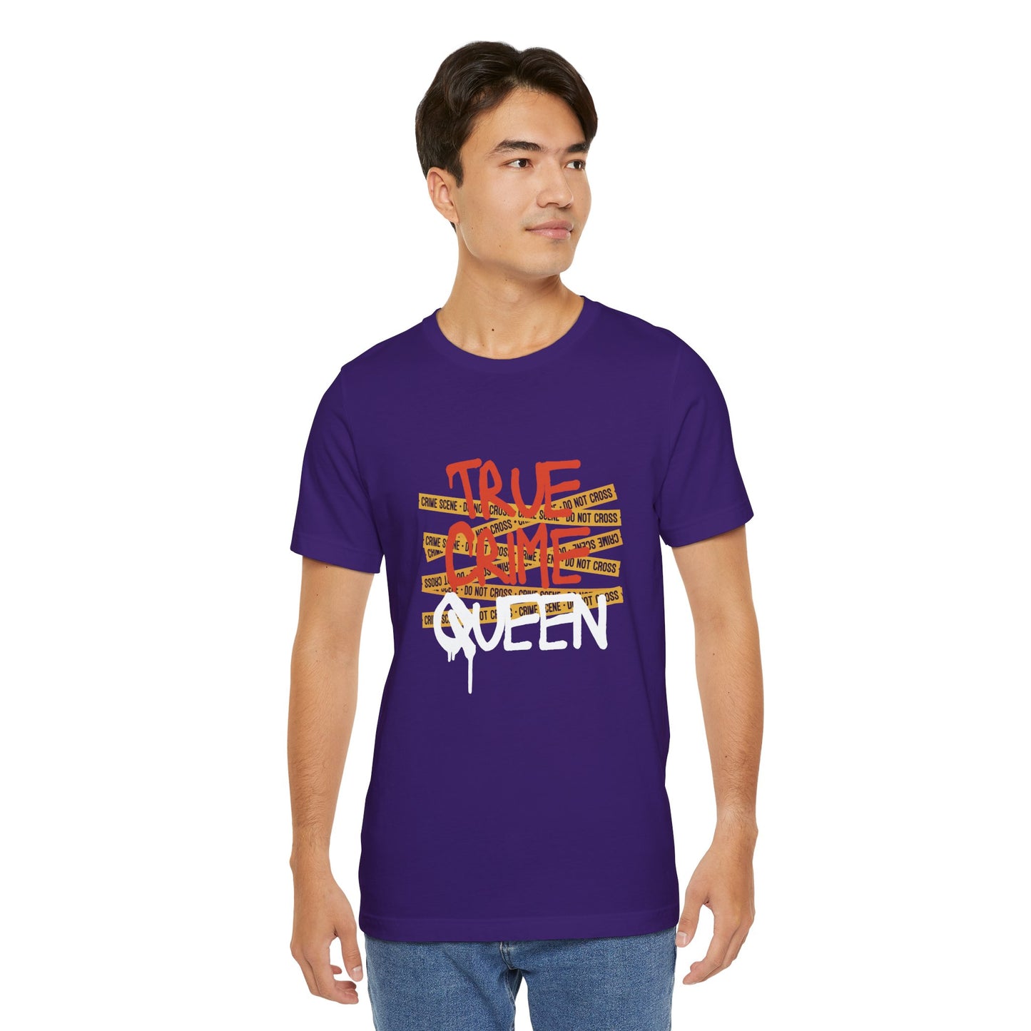 True Crime Queen Unisex Jersey Tee - Perfect for Crime Lovers and True Crime Events