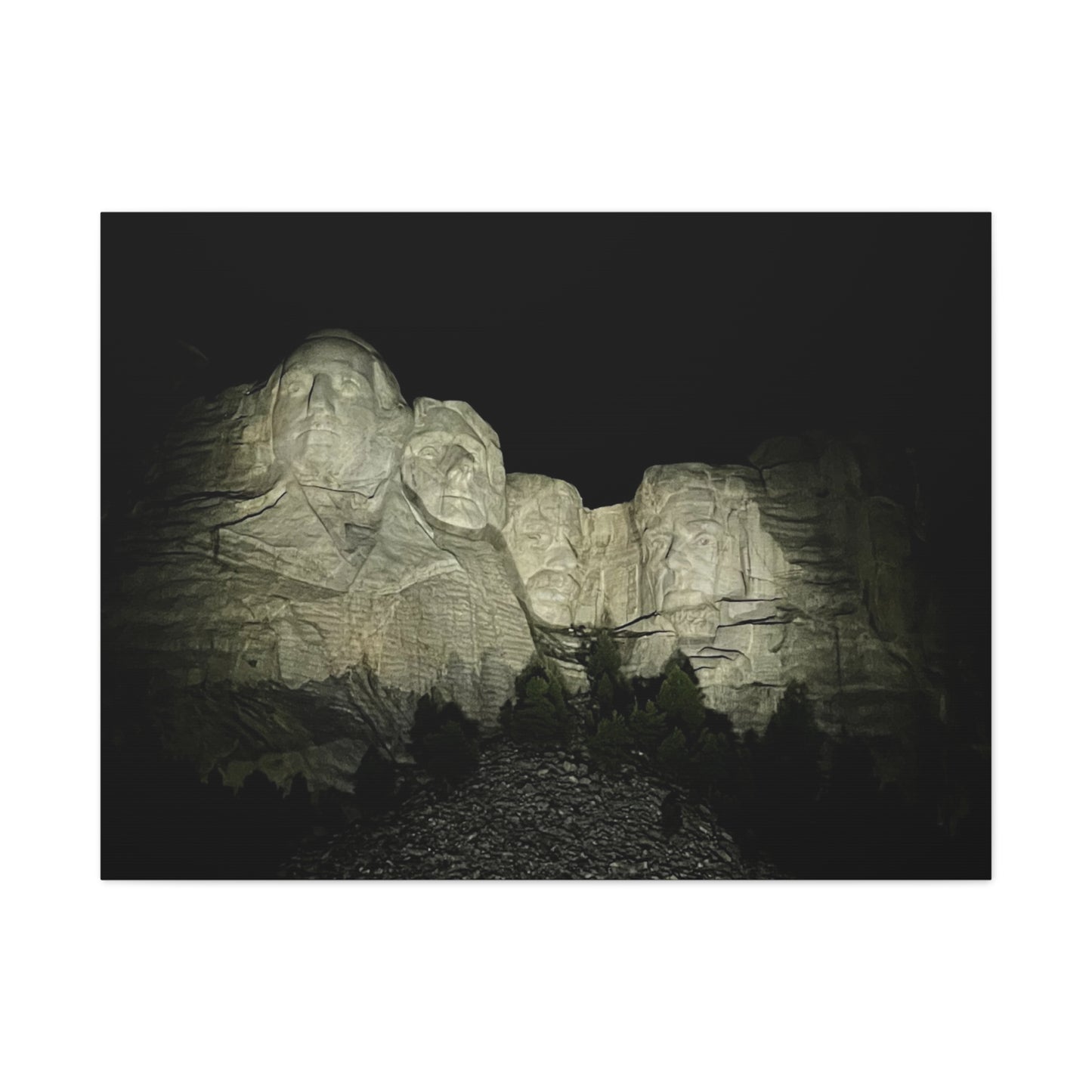 Mount Rushmore Matte Canvas Wall Art - Stretched, 1.25"