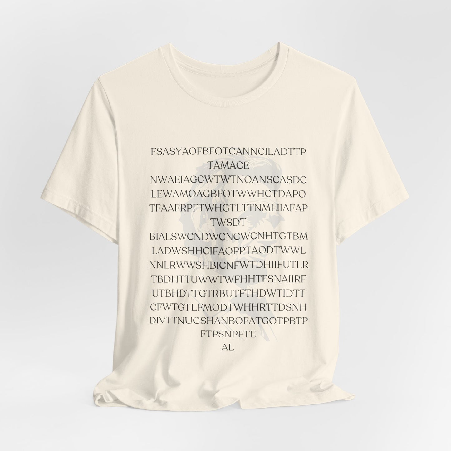 Lincoln's Gettysburg Address Unisex Jersey Short Sleeve Tee with Text Design