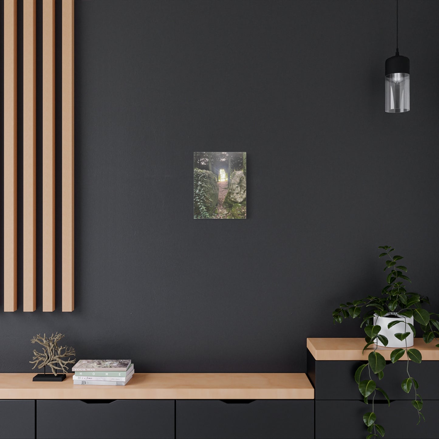 Serene Nature Wall Art Canvas – Tranquil Forest Scene for Home Decor