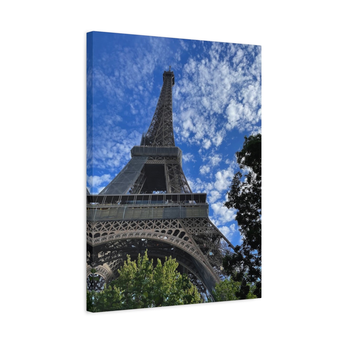Eiffel Tower Canvas Wall Art – Stretched Matte Print for Paris Lovers