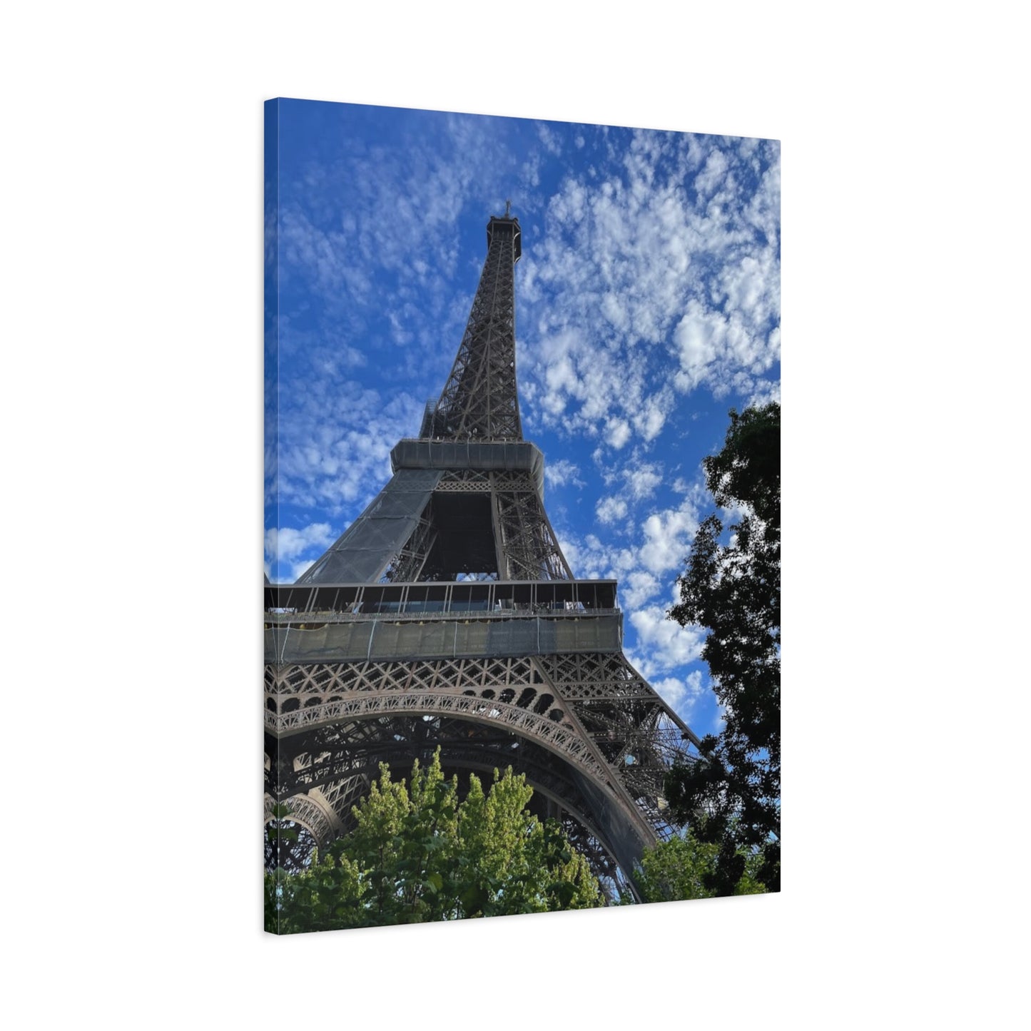Eiffel Tower Canvas Wall Art – Stretched Matte Print for Paris Lovers