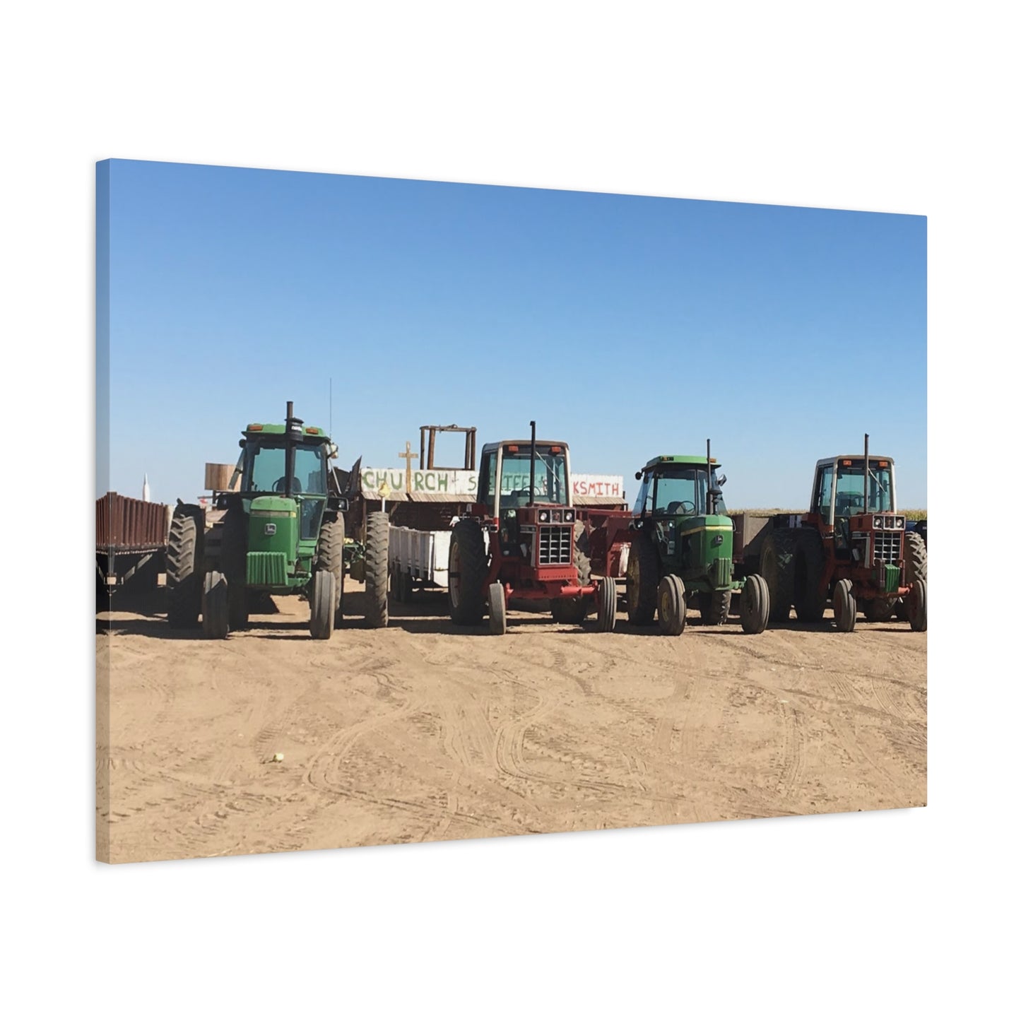 Farming Tractors Canvas Art - Stretched Matte Wall Decor