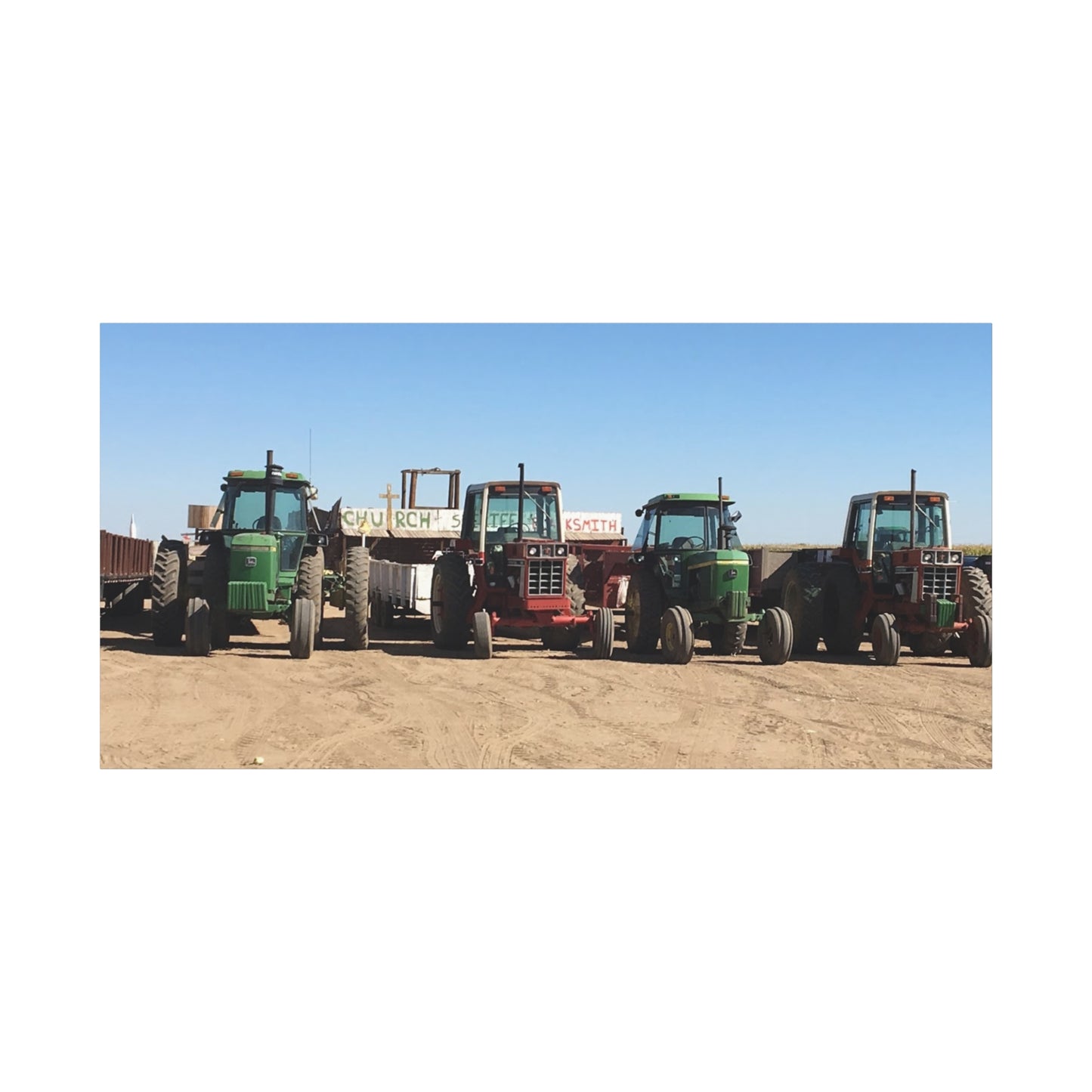 Farming Tractors Canvas Art - Stretched Matte Wall Decor
