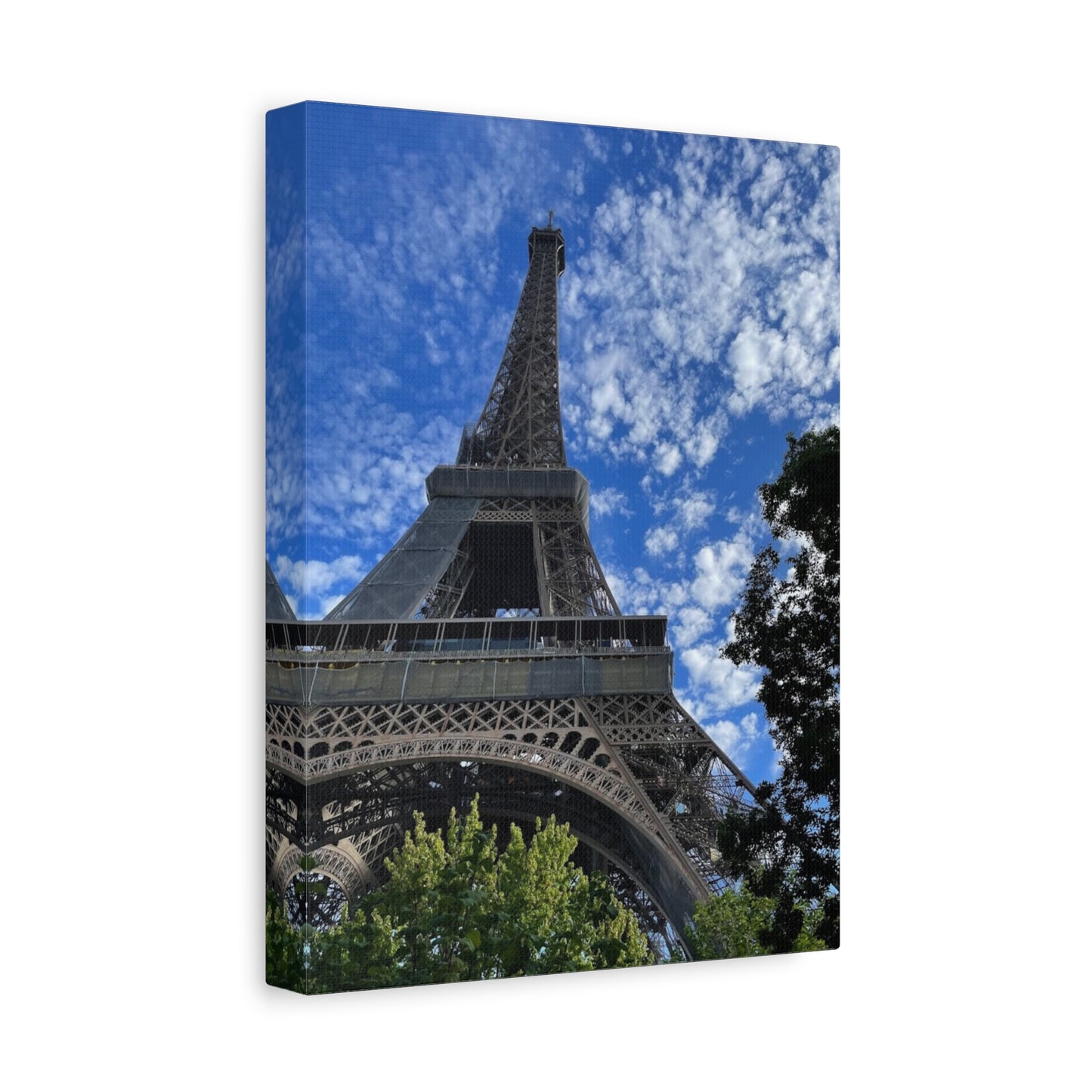 Eiffel Tower Canvas Wall Art – Stretched Matte Print for Paris Lovers