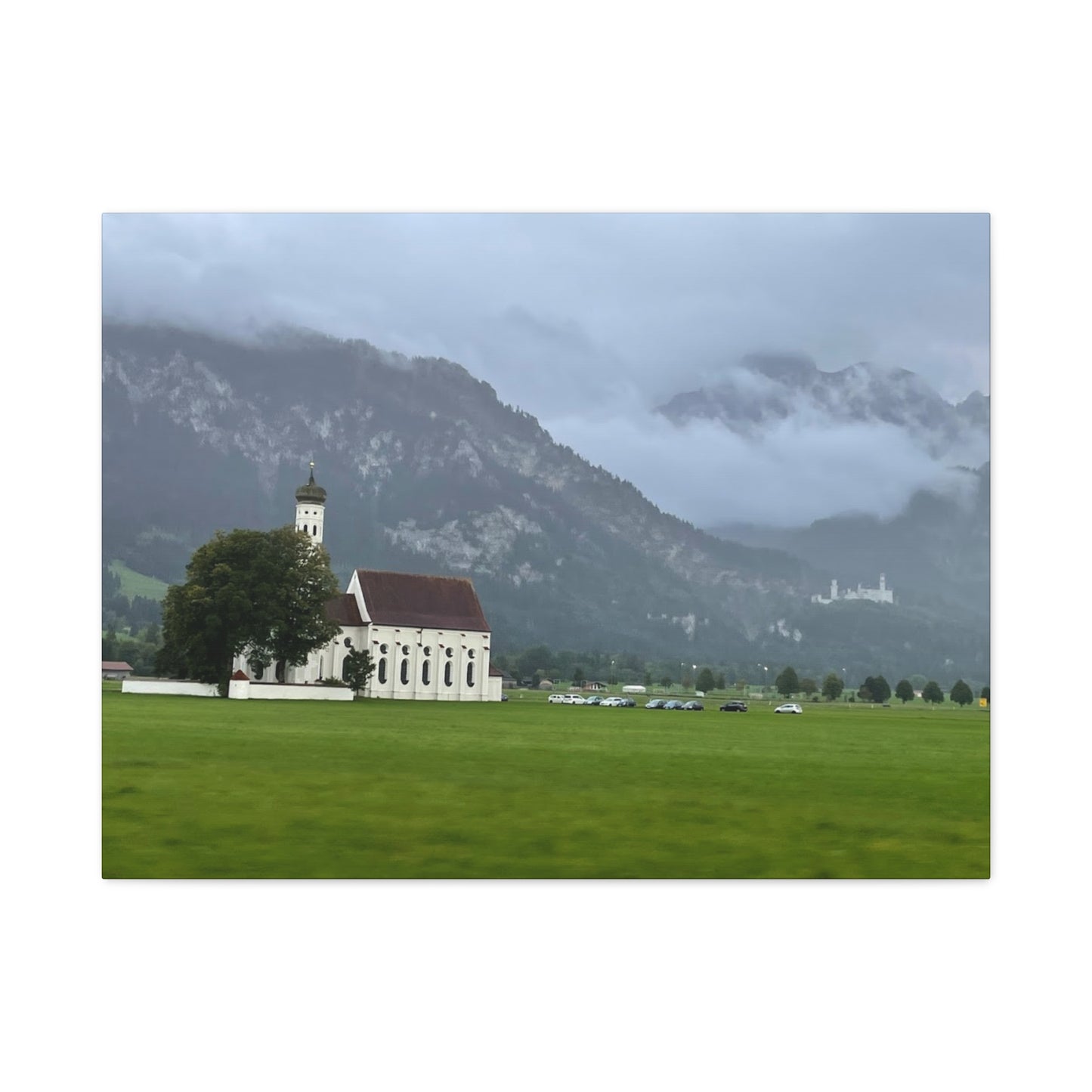 Scenic Matte Canvas Art - Tranquil Mountain Landscape Germany