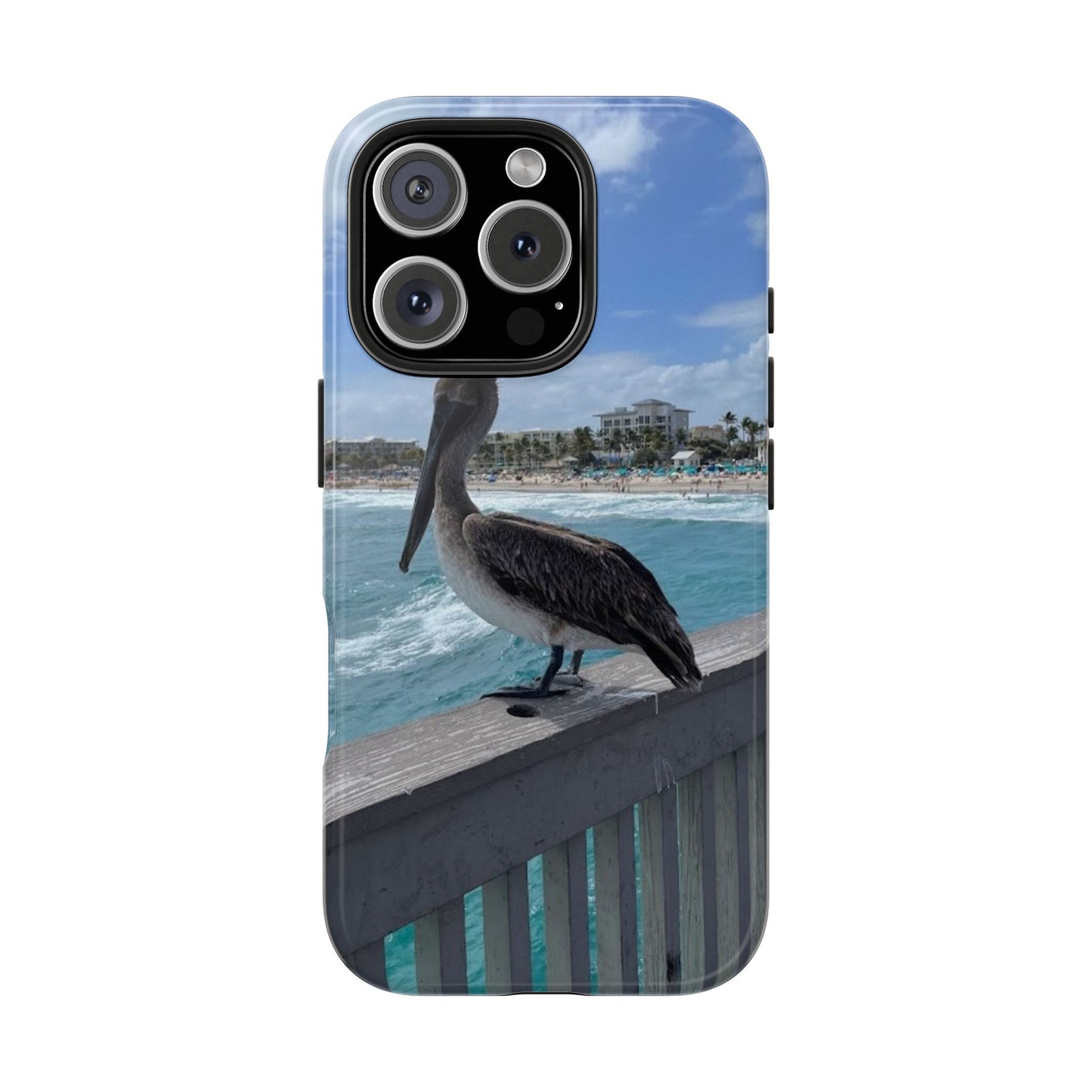 Coastal Pelican Tough Phone Cases - Durable Protection with Ocean Vibe