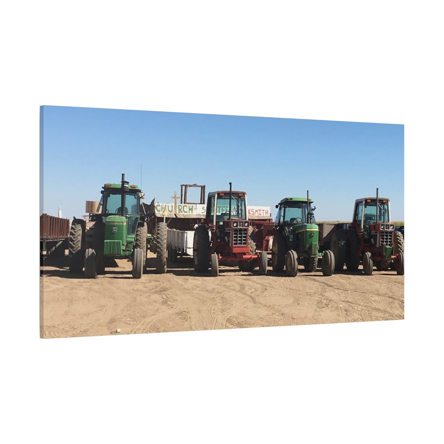 Farming Tractors Canvas Art - Stretched Matte Wall Decor