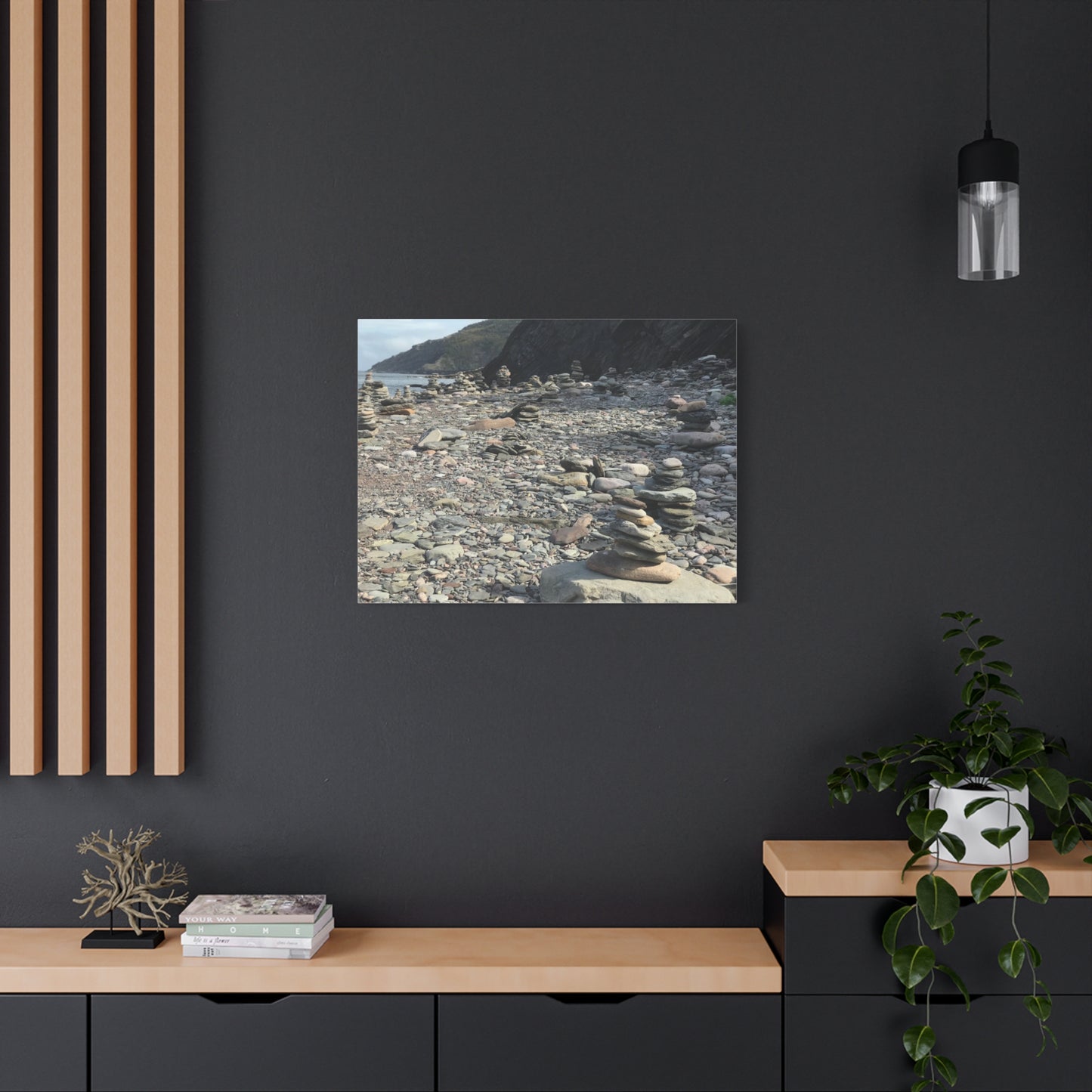 Peaceful Rock Stack Art Canvas - Nature-Inspired Wall Decor